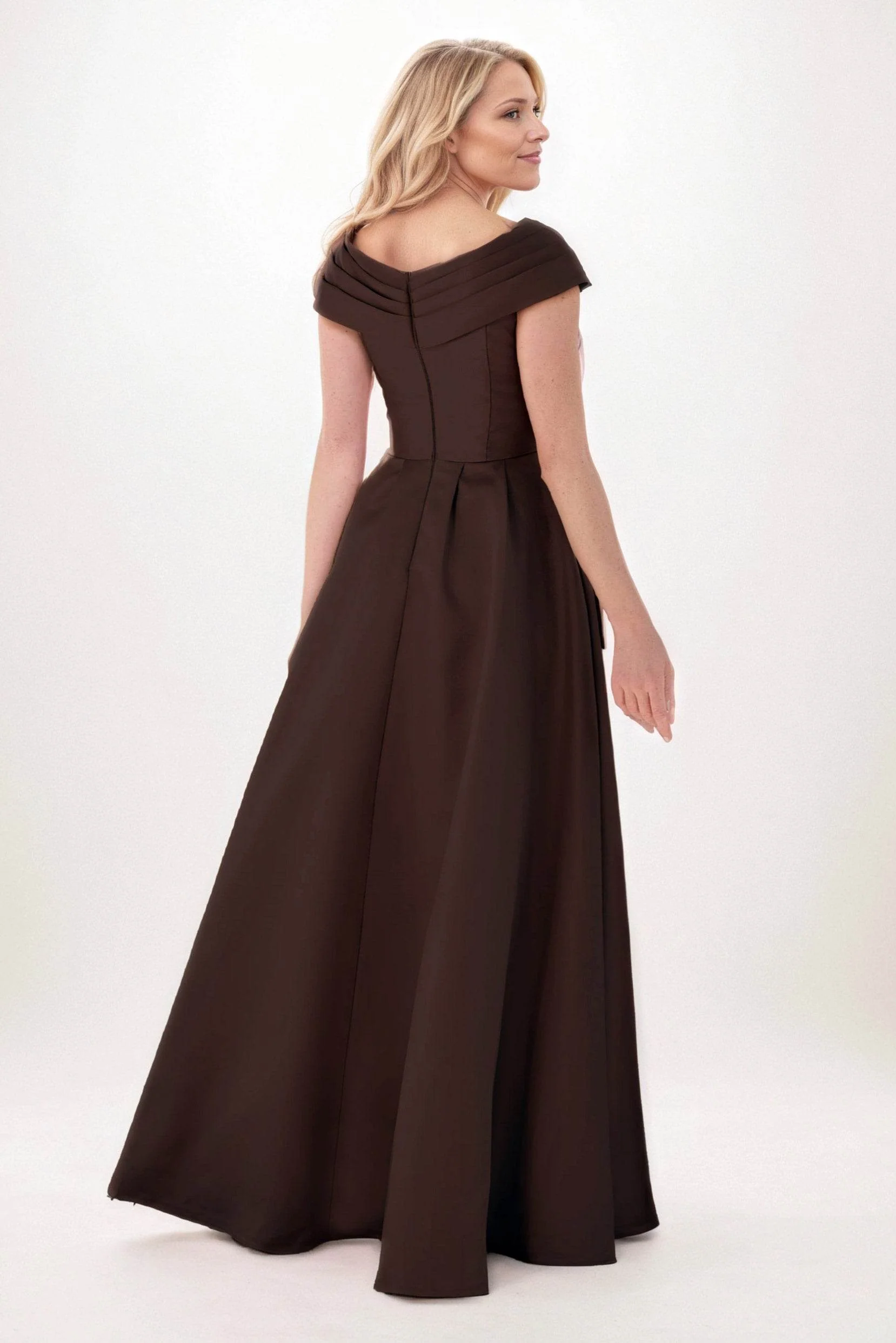 A-Line Maxi Satin Mother of the Bride Dresses CM0403