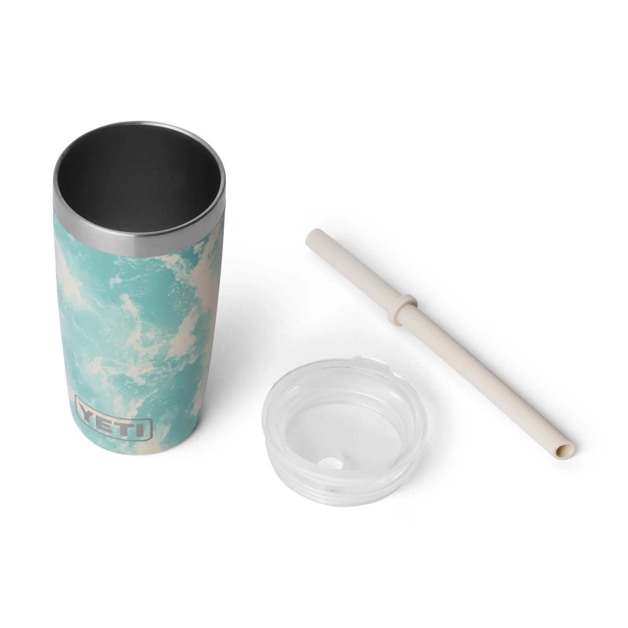 YETI Sea View Rambler 10oz Tumbler with Silicone Straw - luluinthesky