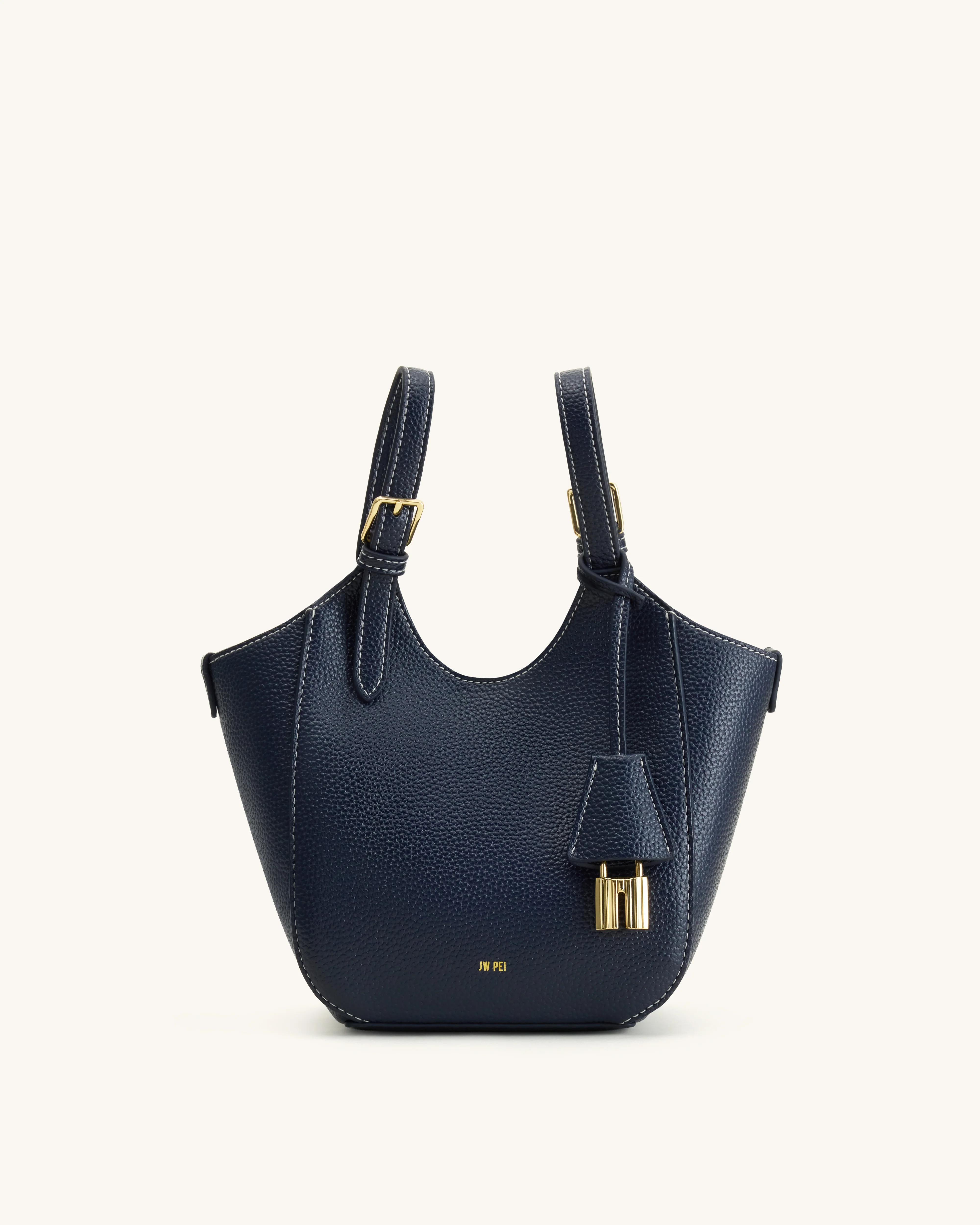 Ines Padlock Tote Bag - Navy