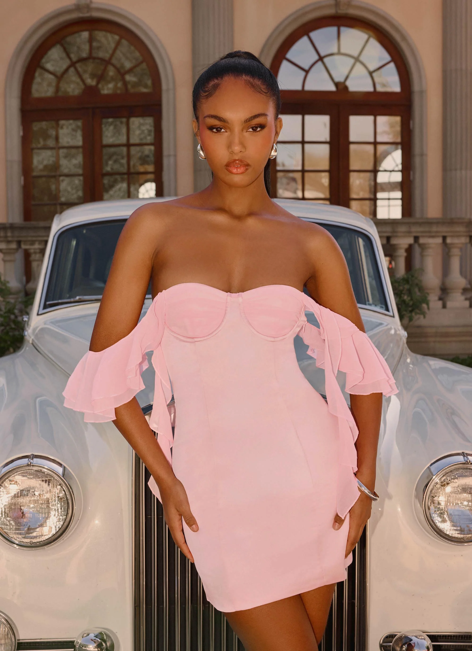 Bex Strapless Mini Dress - Pink