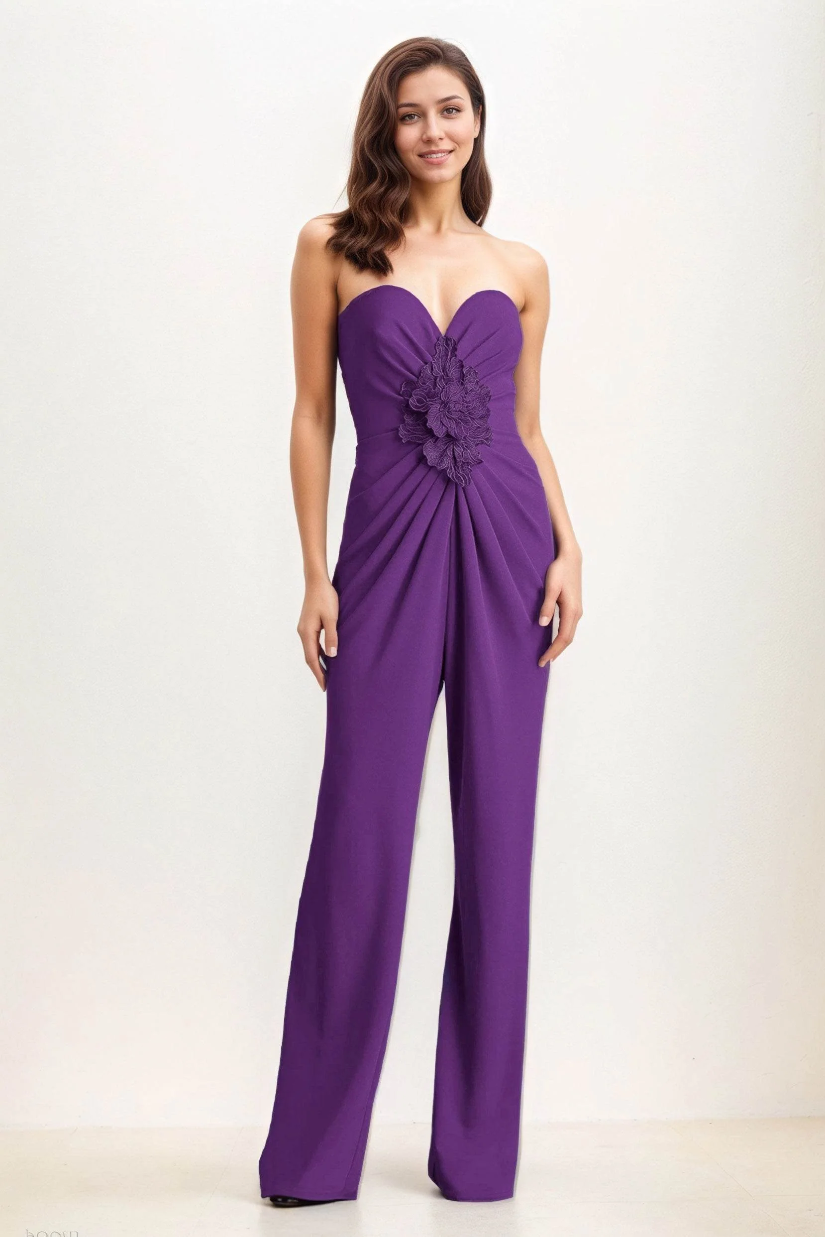 Jumpsuit Maxi Elastic Cloth Wedding Guest Dress CG0278