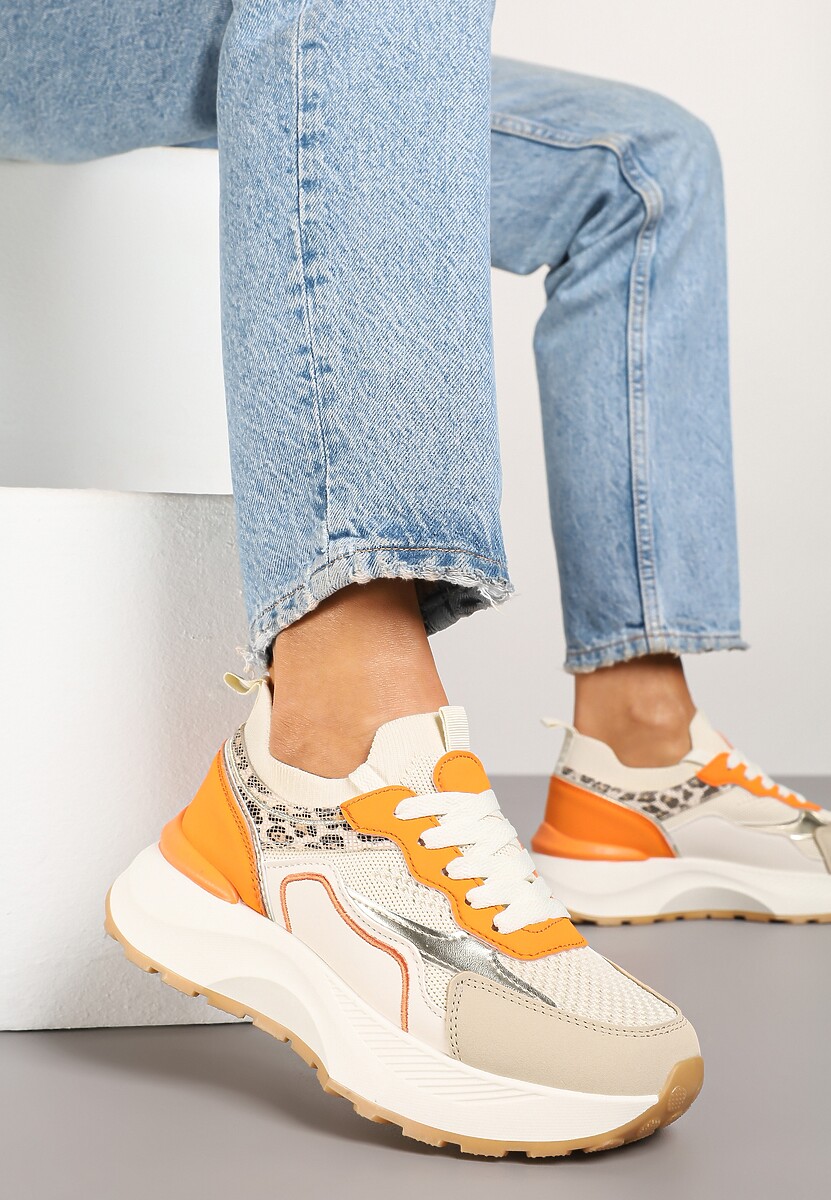 Czarne Sneakersy Streetwearowe na Piankowej Podeszwie Aillifia