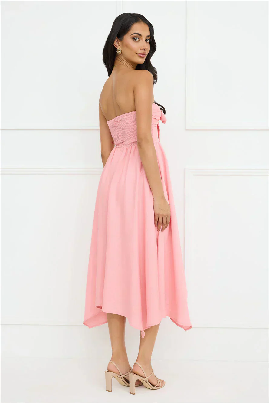 Saltwater Soul Strapless Midi Dress