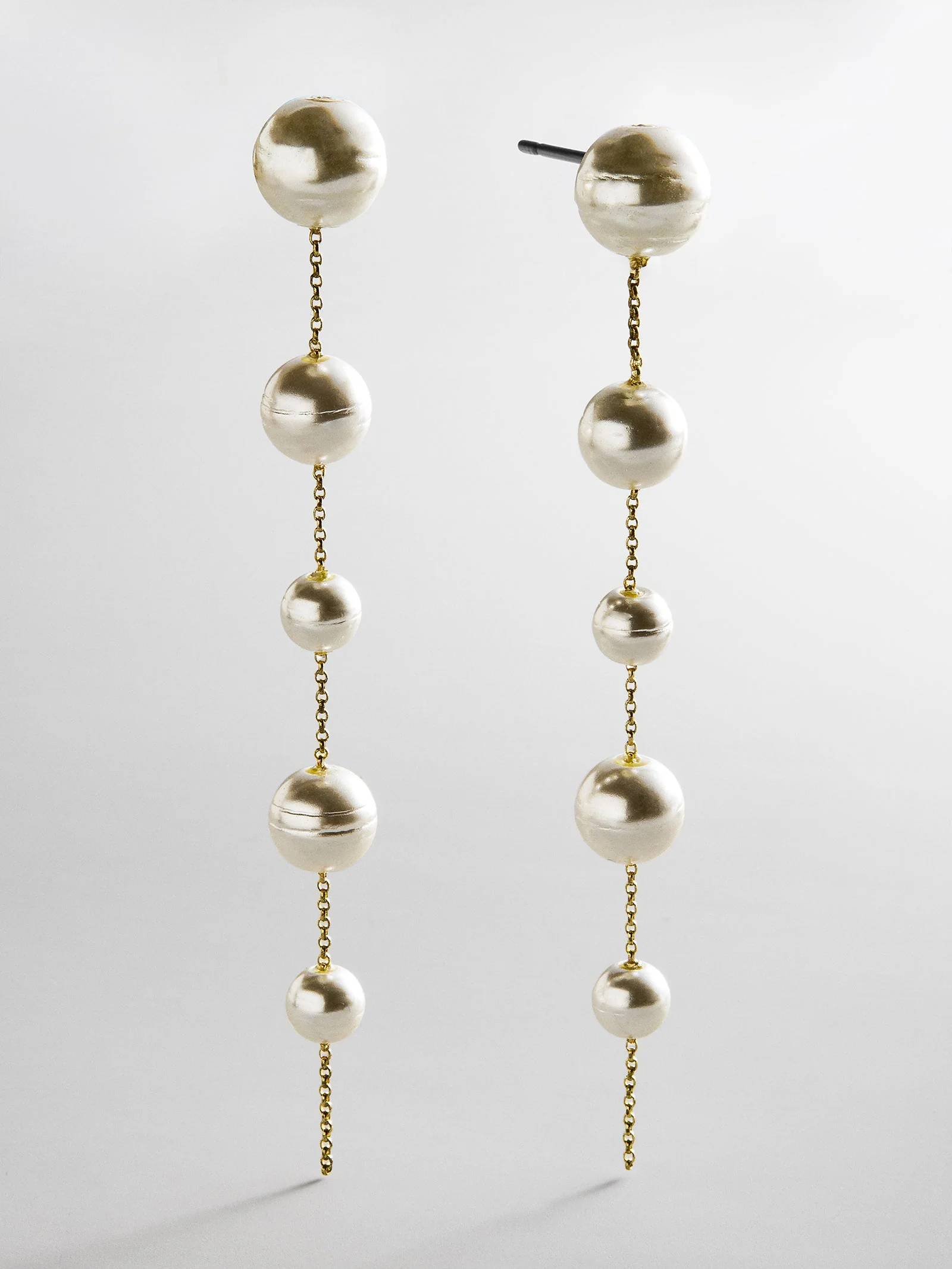 Blair Pearl Earrings - Gold/Pearl