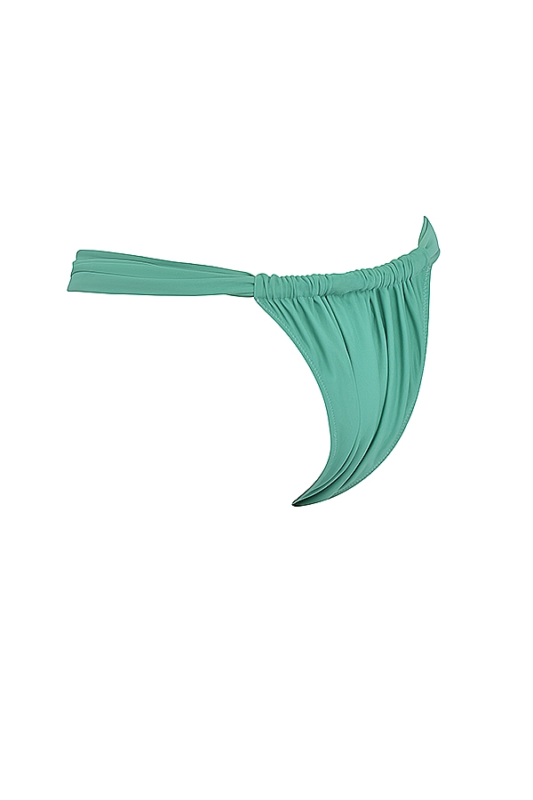Eucalyptus Gathered High Leg Bikini Bottom