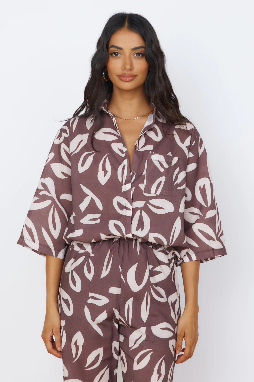 Midnight Enchantment Top Brown