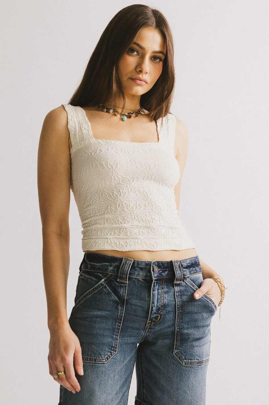 Heartbreaker Cami in Cream