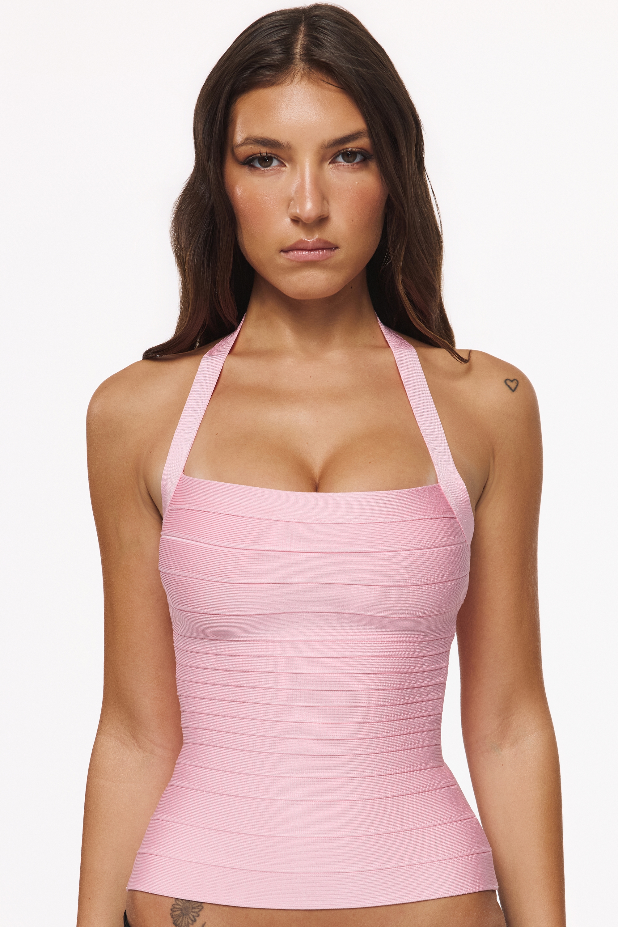 Lychee Halter Neck Bandage Top