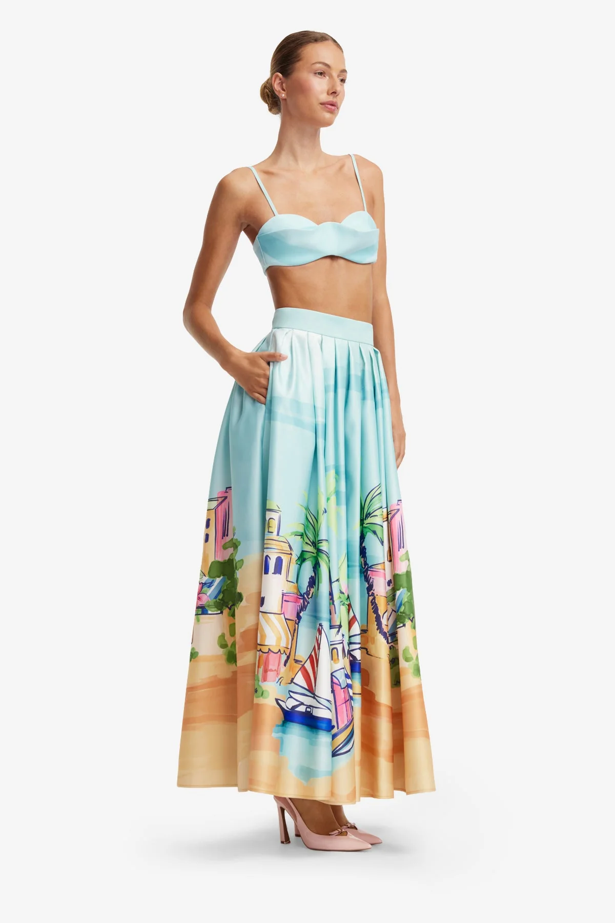 Reinette Skirt - Voyage Print