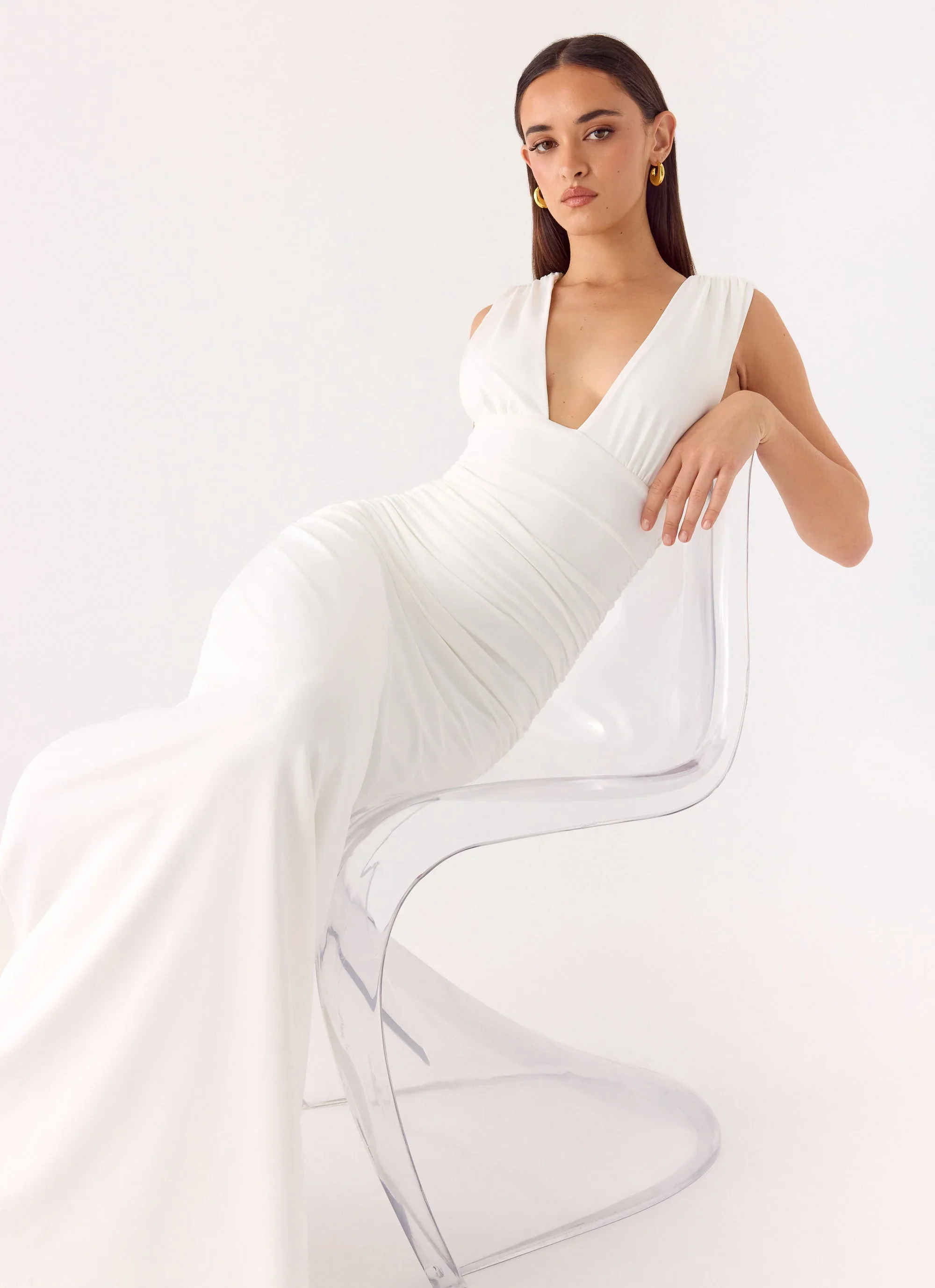 Options Maxi Dress - White