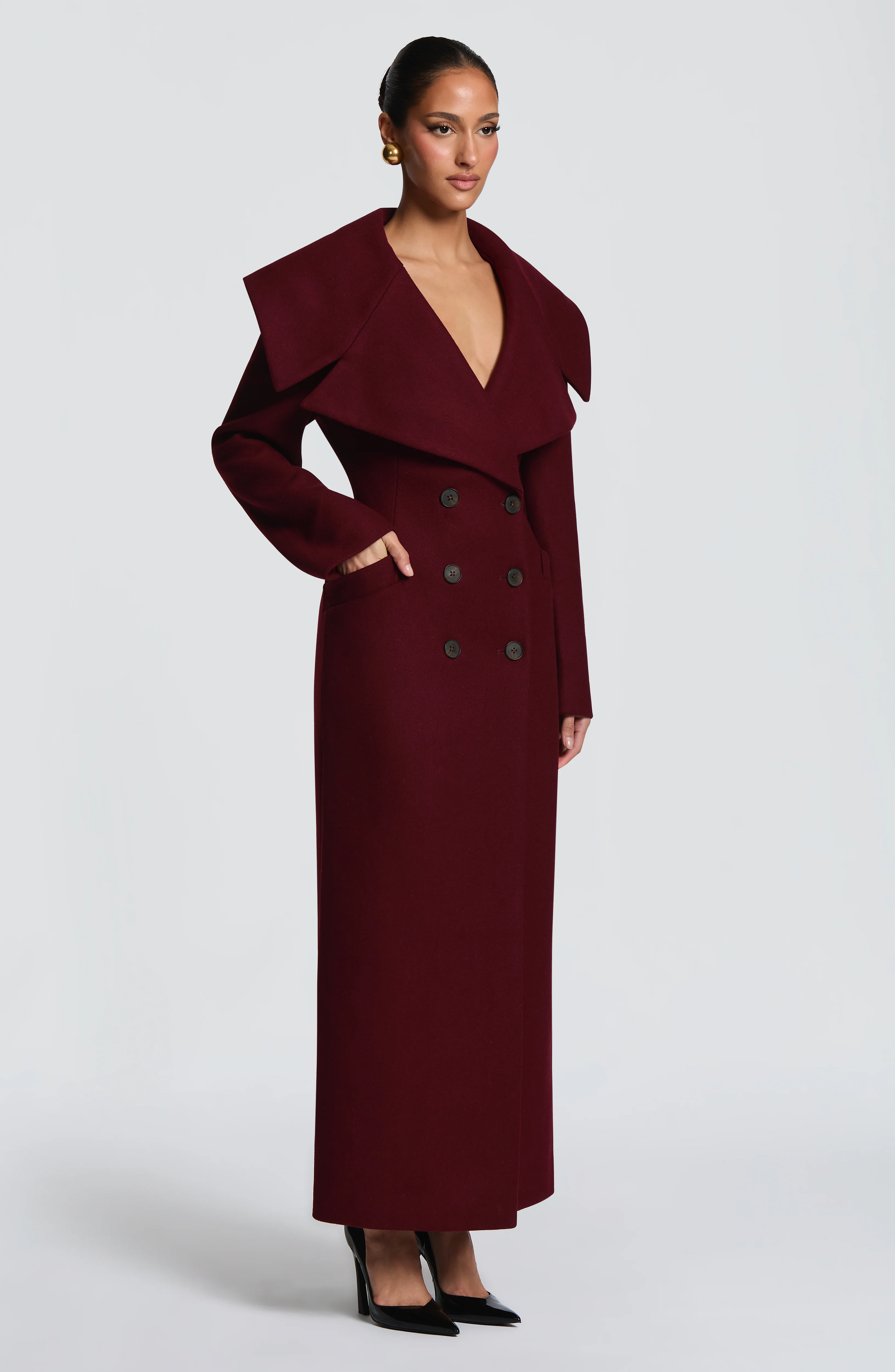 Calypso Coat - Burgundy