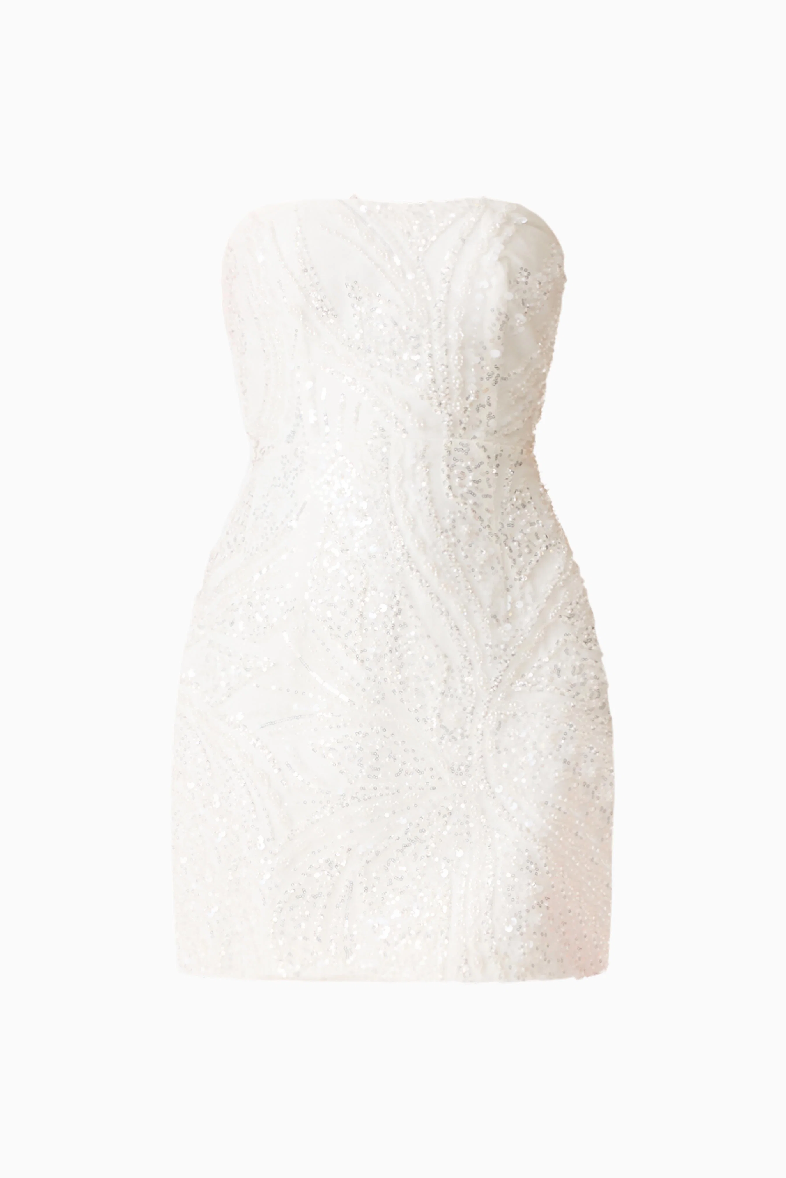 Daelia Strapless Mini Dress in White
