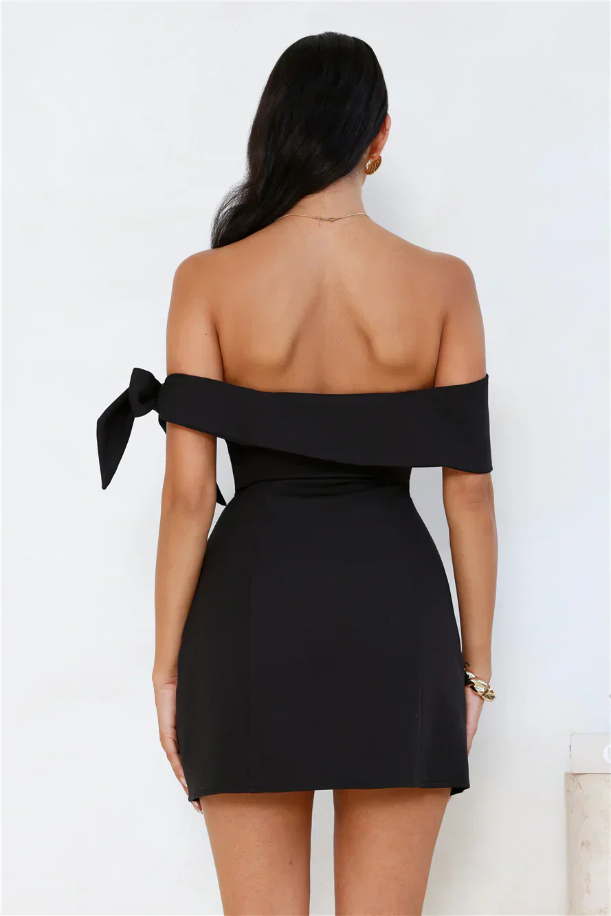 Seashell Dream Off Shoulder Mini Dress