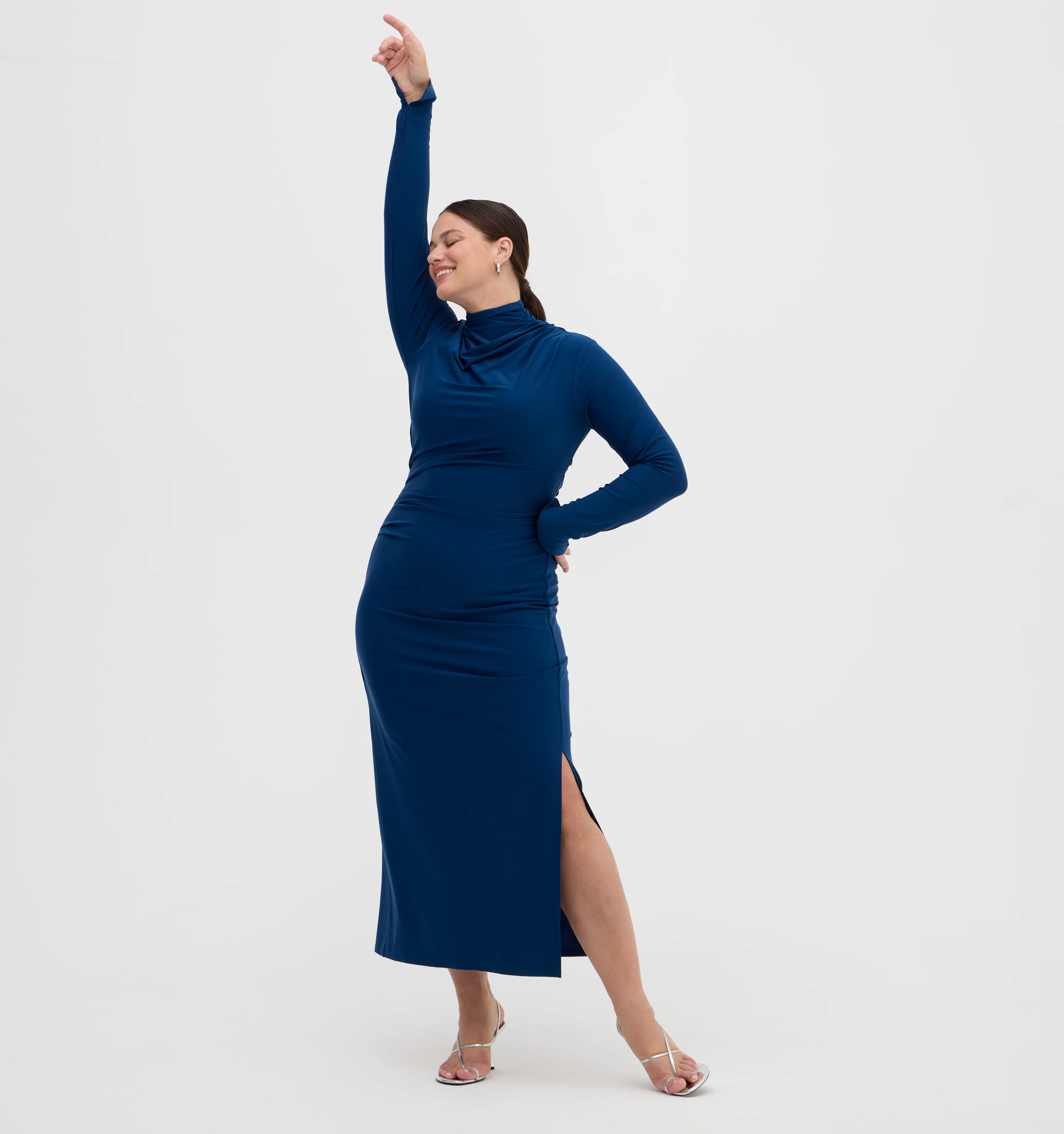 The Rizzo Dress - Peacock Blue