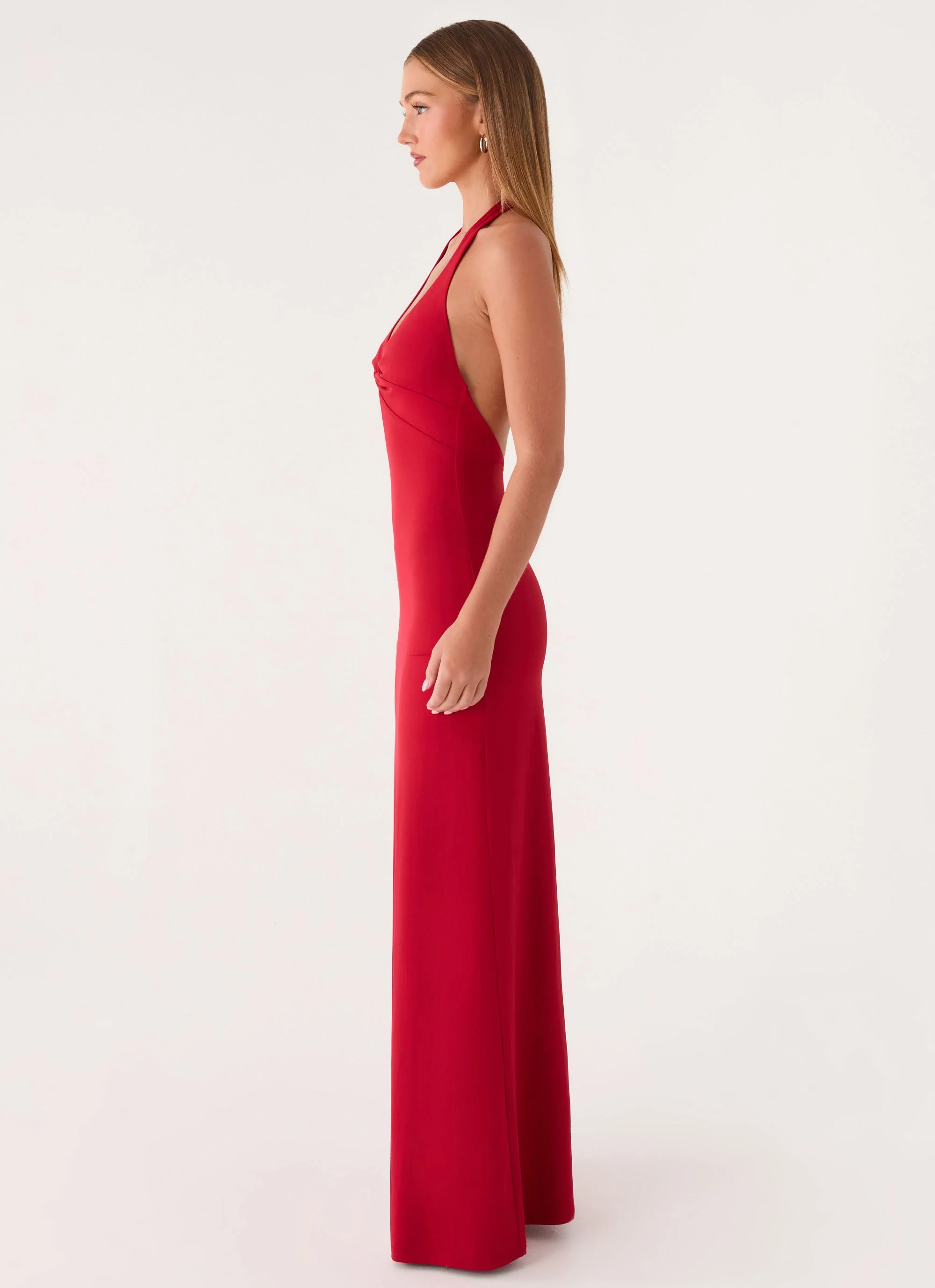 Loverboy Maxi Dress - Deep Red - luluinthesky