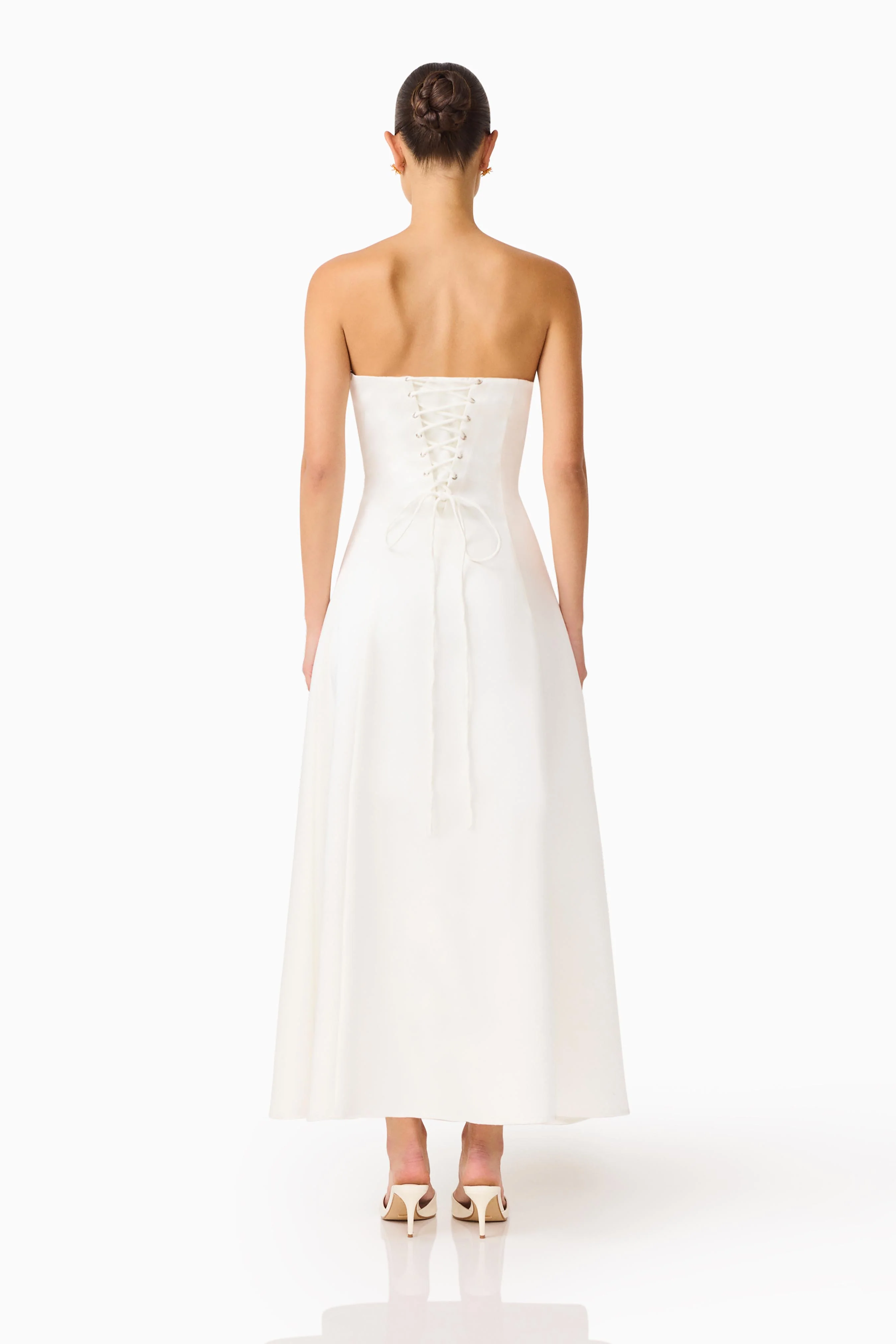 Espera Strapless Gown in White