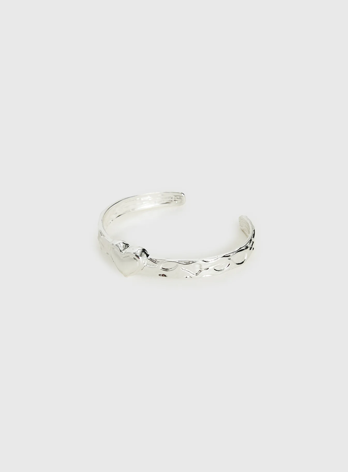 Romma Heart Cuff Silver