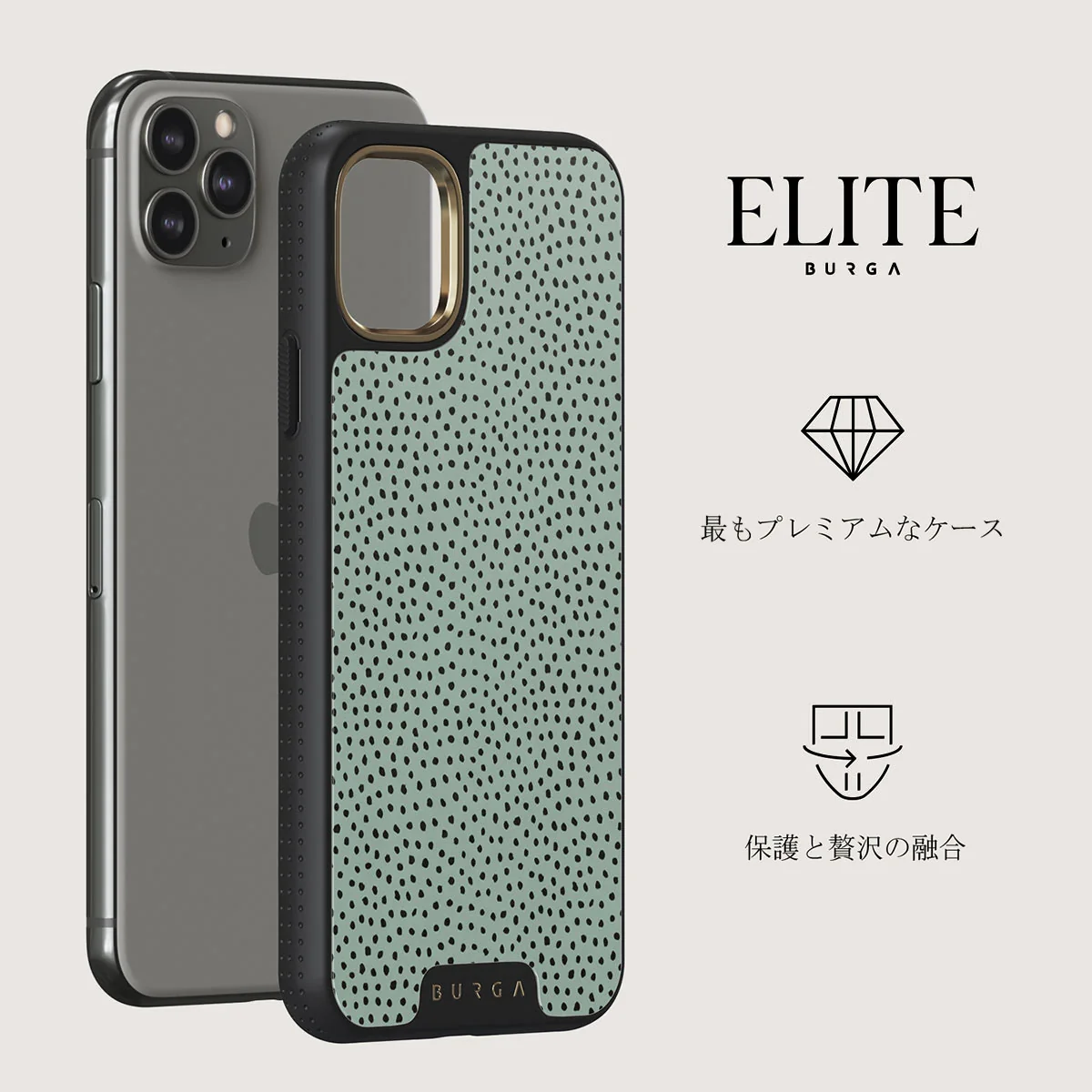 Mint Gelato - Dots iPhone 11 Pro Max ケース
