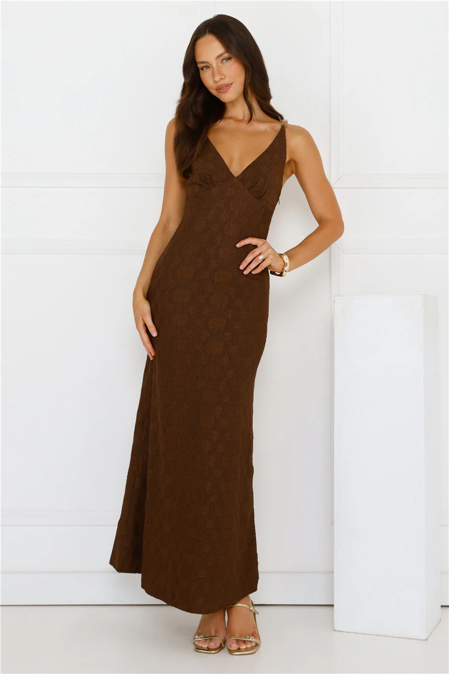You Got This Maxi Dress Brown