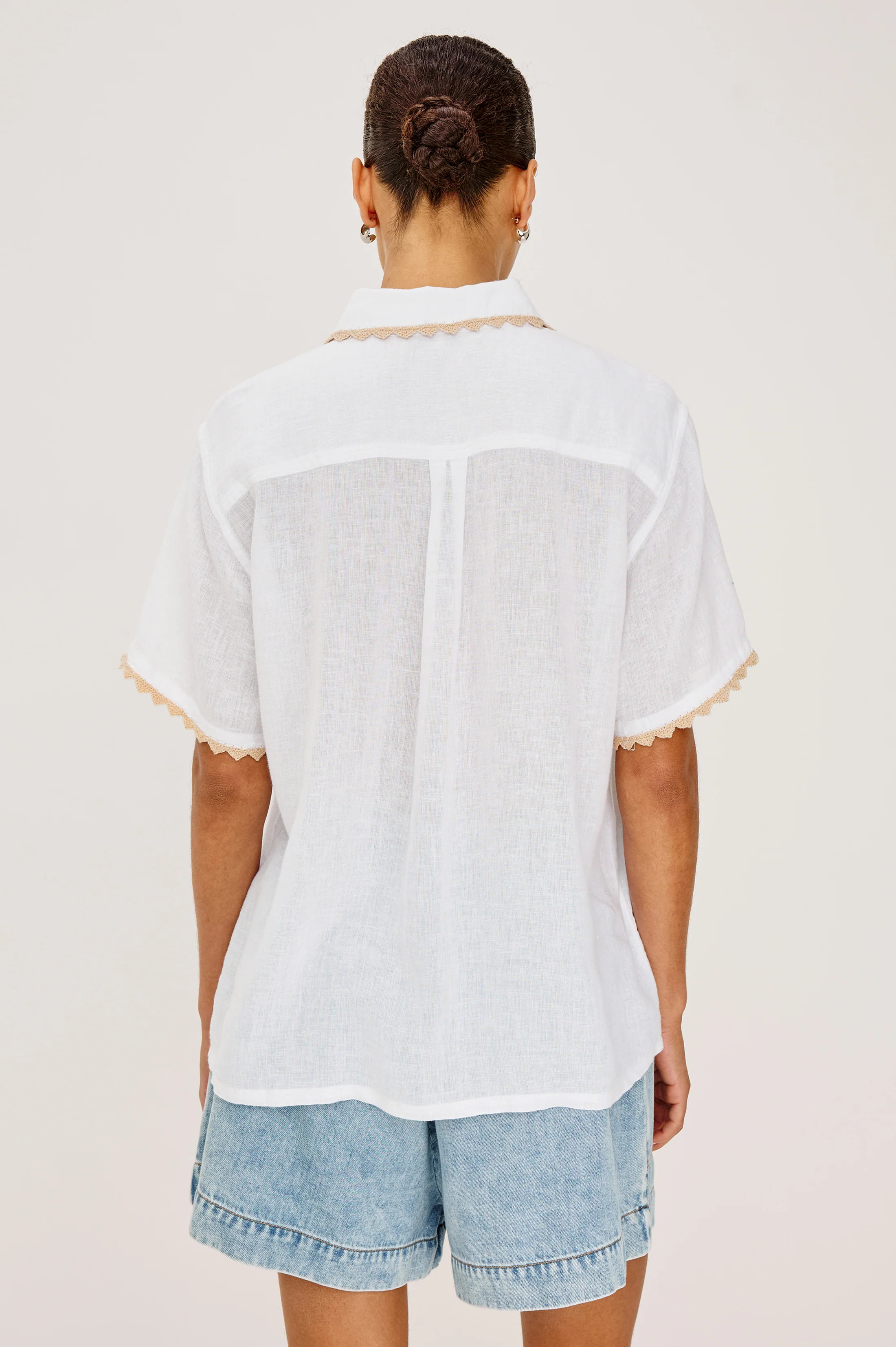 Lea Shirt - Natural Crochet