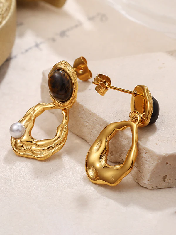 Geometric Drop Earrings