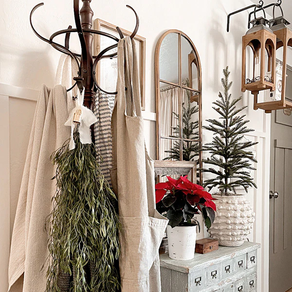 Vintage Inspired Entryway Coat Rack