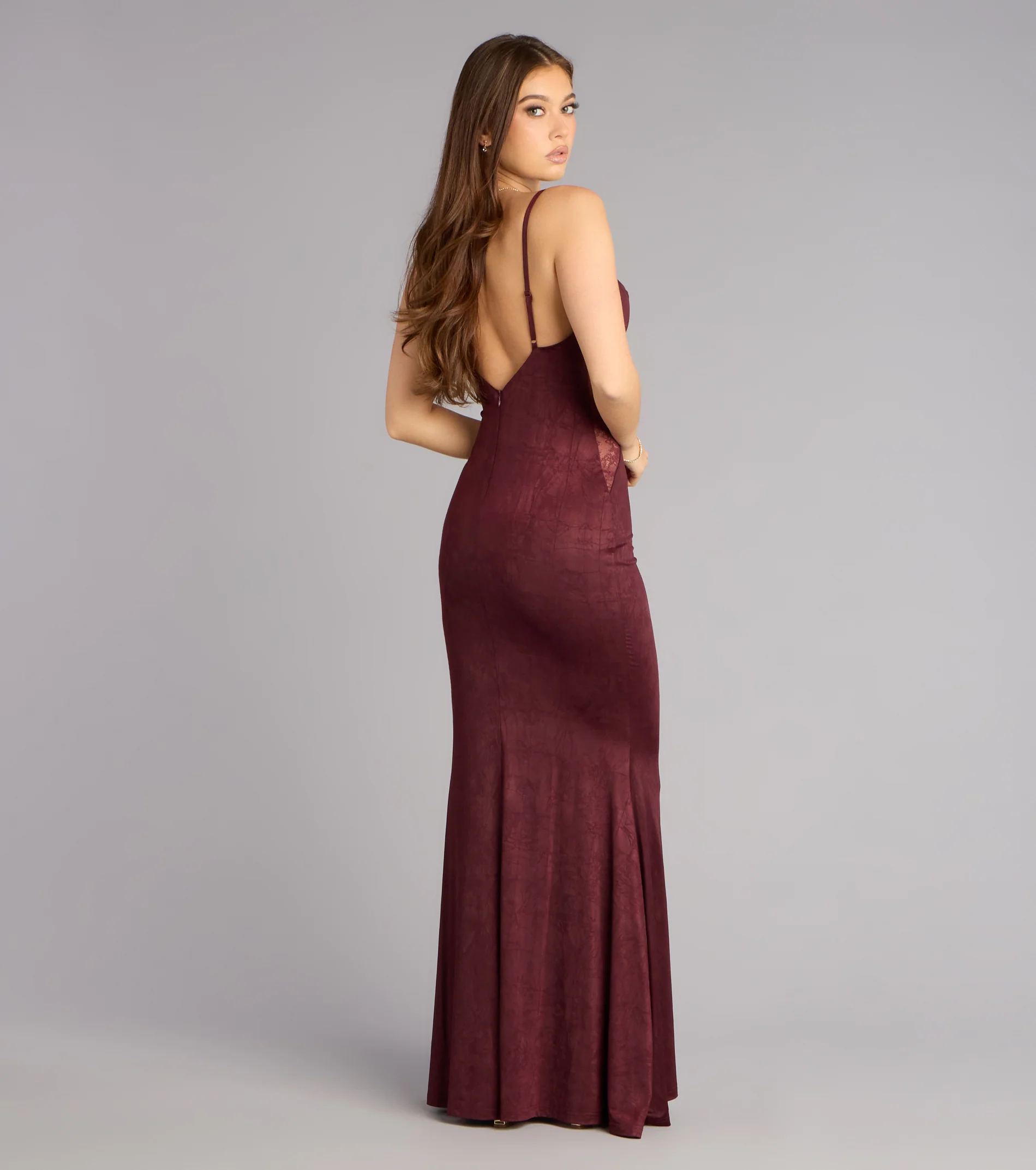 Alyce Side Lace Mermaid Formal Dress