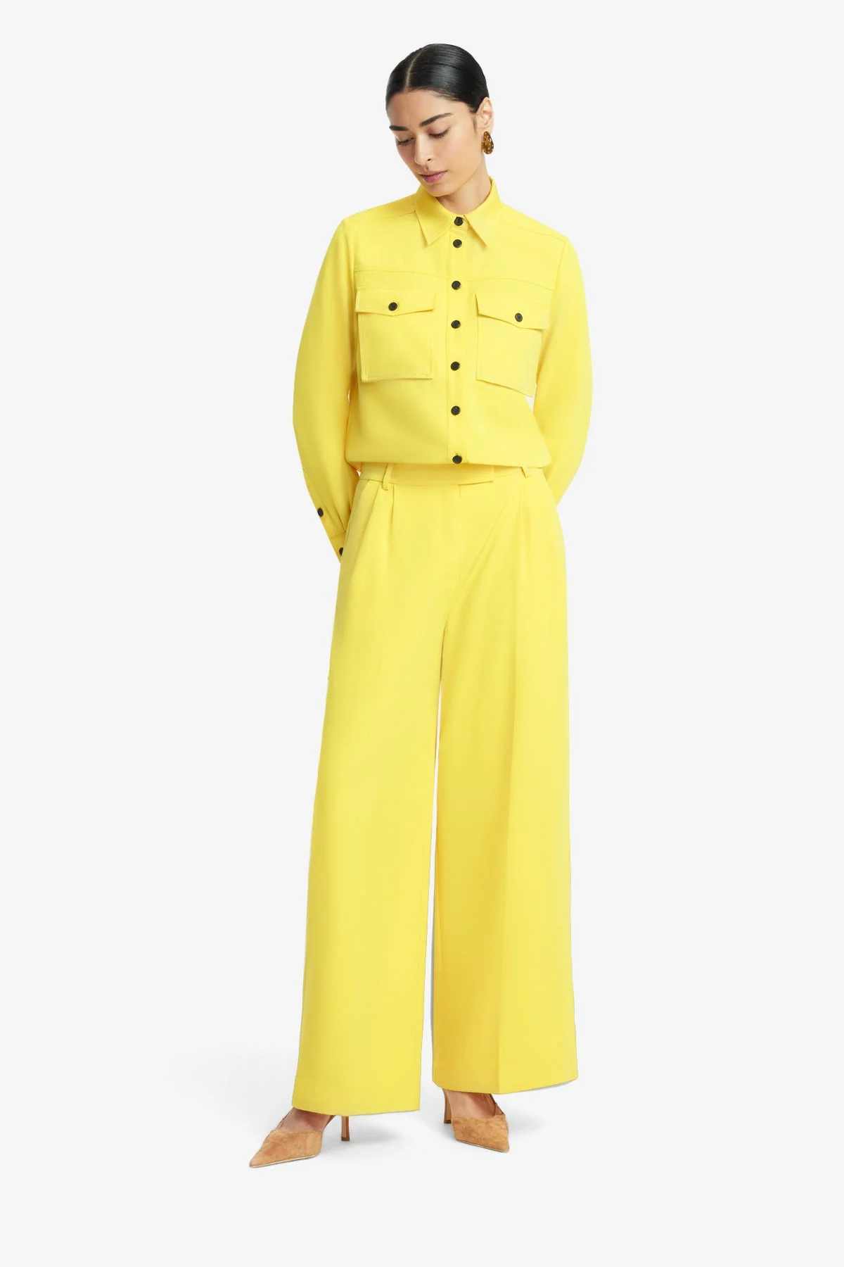 Elisha Wide Leg Pants - Sunshine