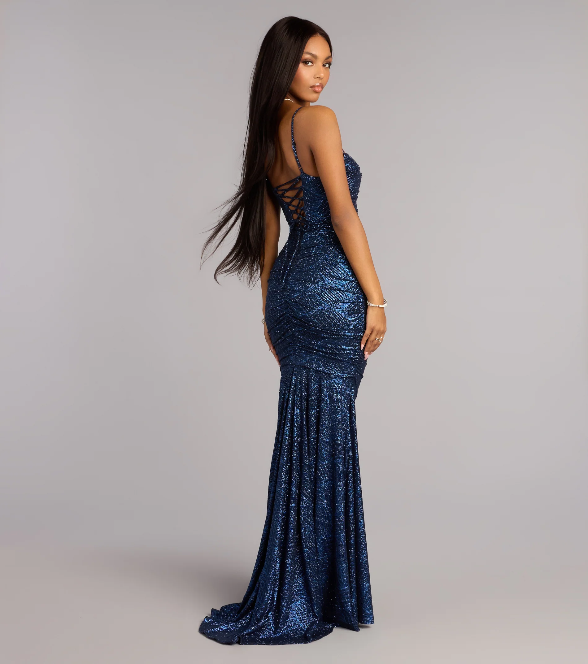 Josephine Glitter Mermaid Formal Dress
