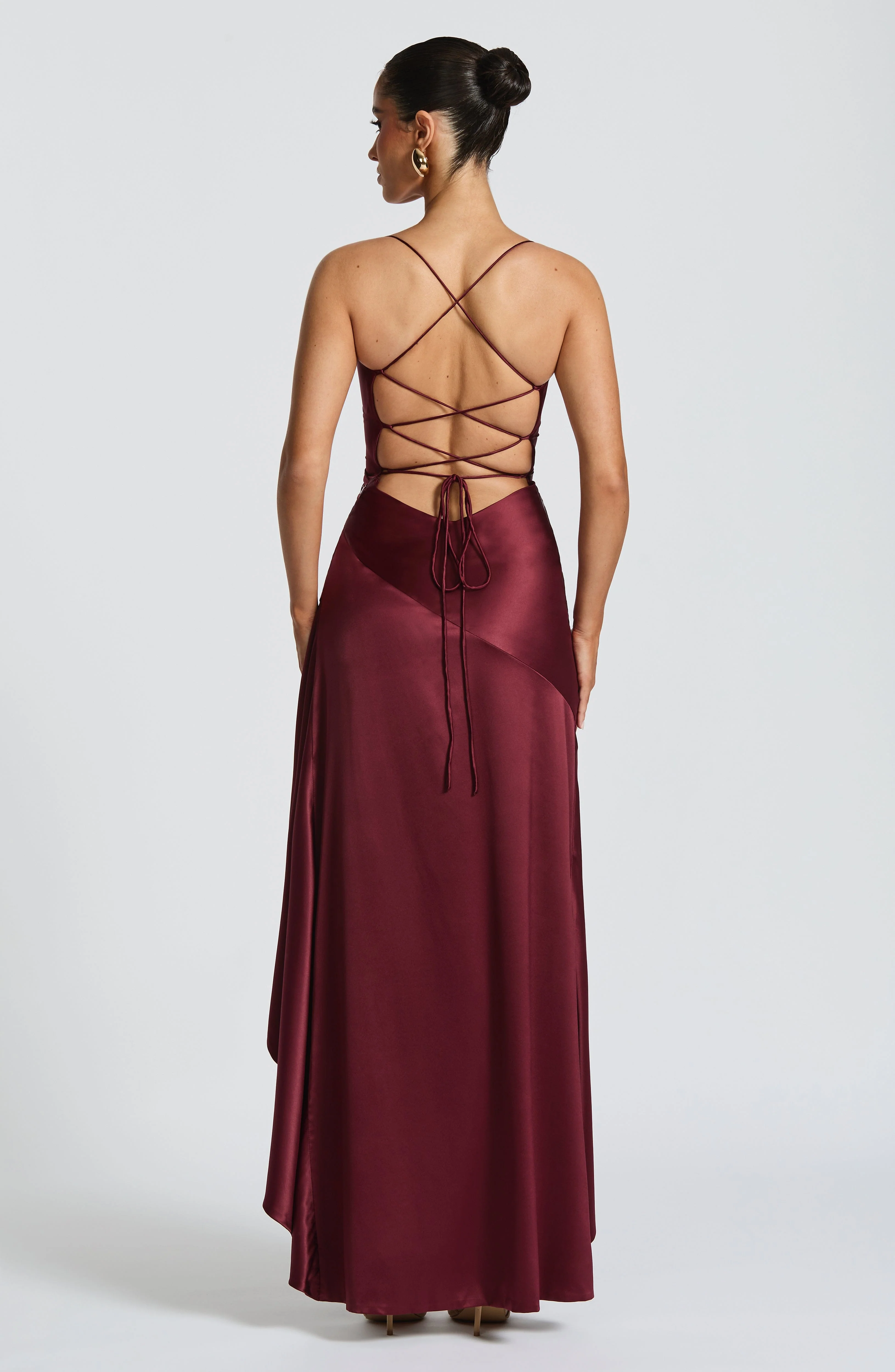 Samira Maxi Dress - Cherry Lacquer