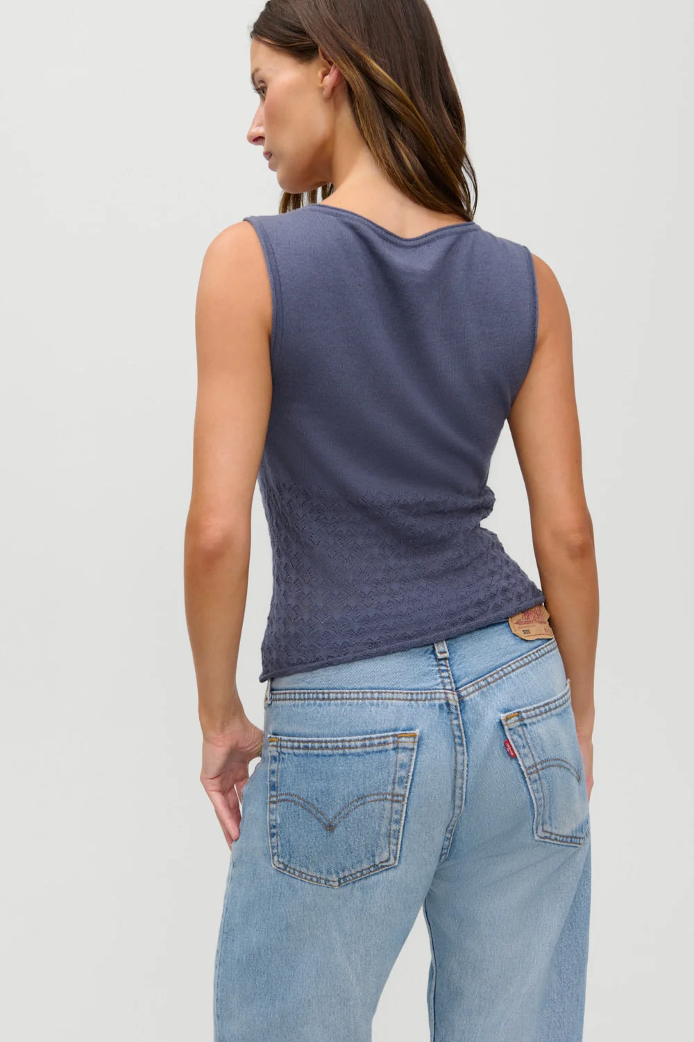 x JENNIE Kyra Knit Tank Top - Night in Seoul