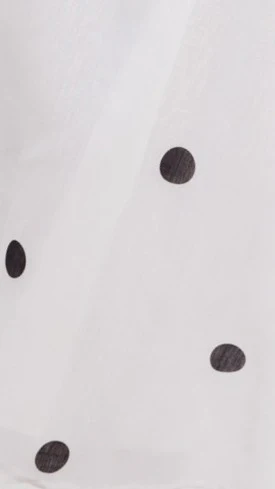 Tahlia Midi Dress - White Polka Print