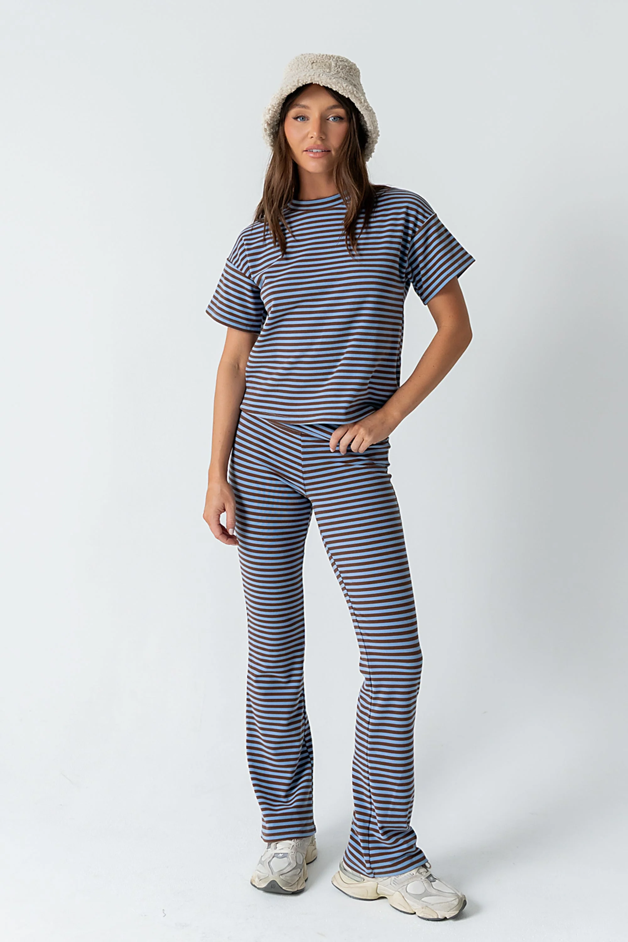 Jannet Striped Top in Blue