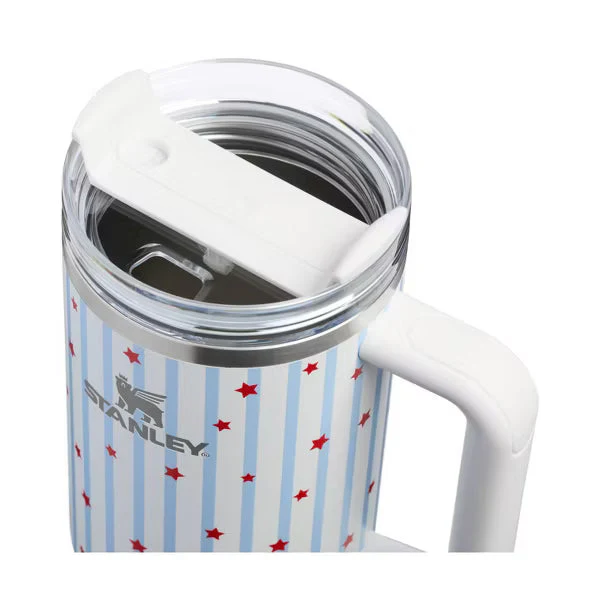 Stanley 40 oz Stainless Steel H2.0 FlowState Quencher Tumbler Blue Starry Stripes