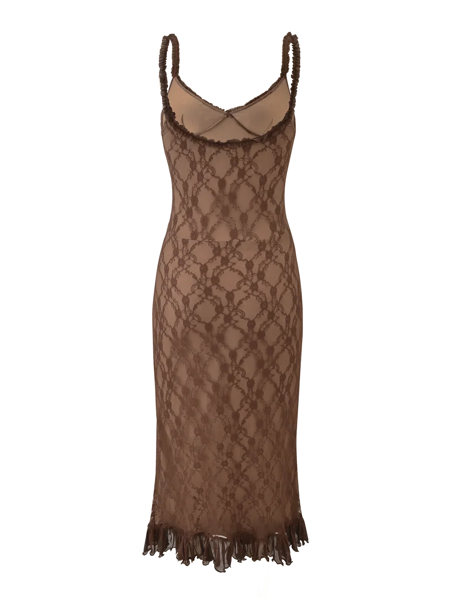 Deja Dress - Brown Lace