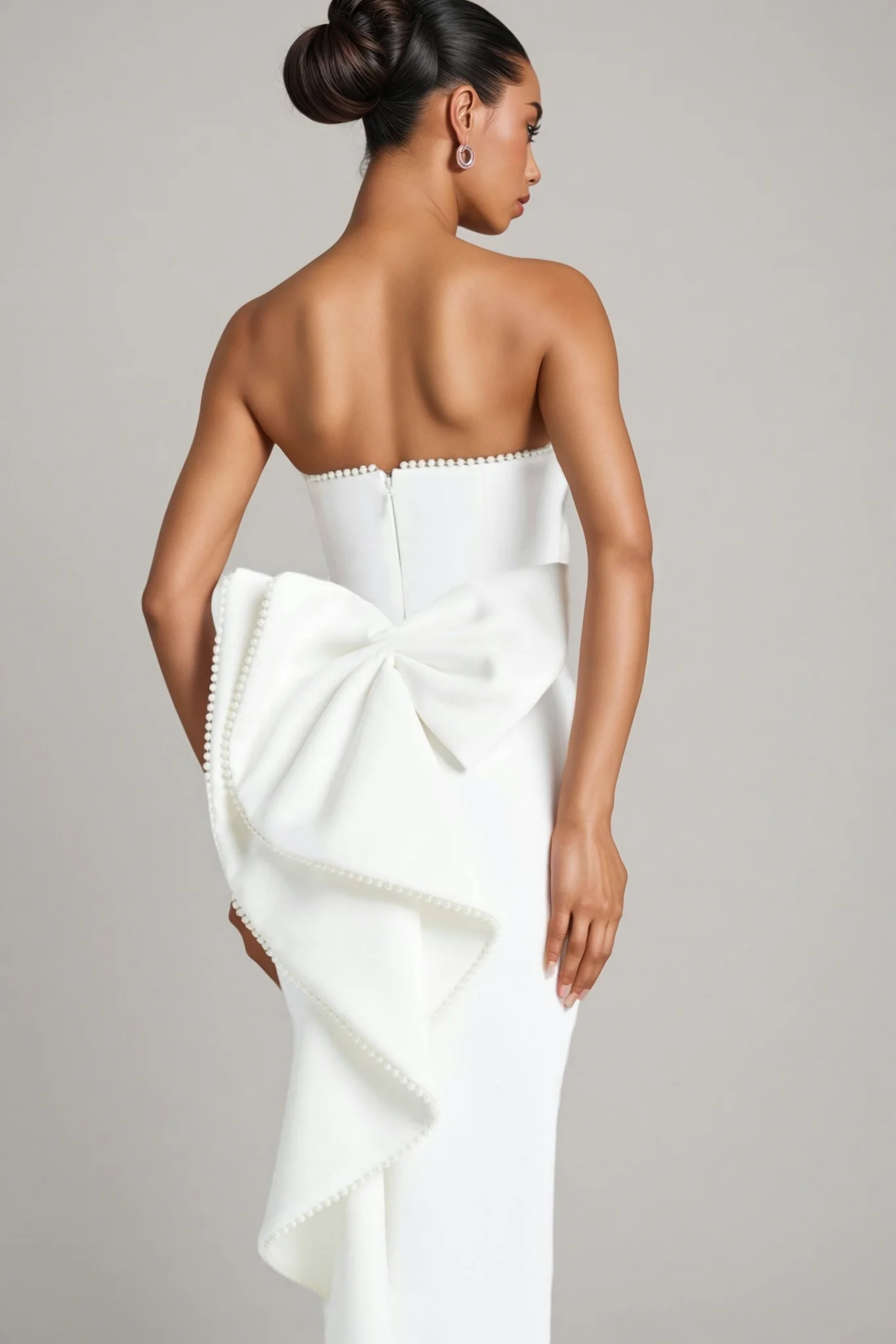 Gerald Plunge Backless Butterfly Maxi Dress
