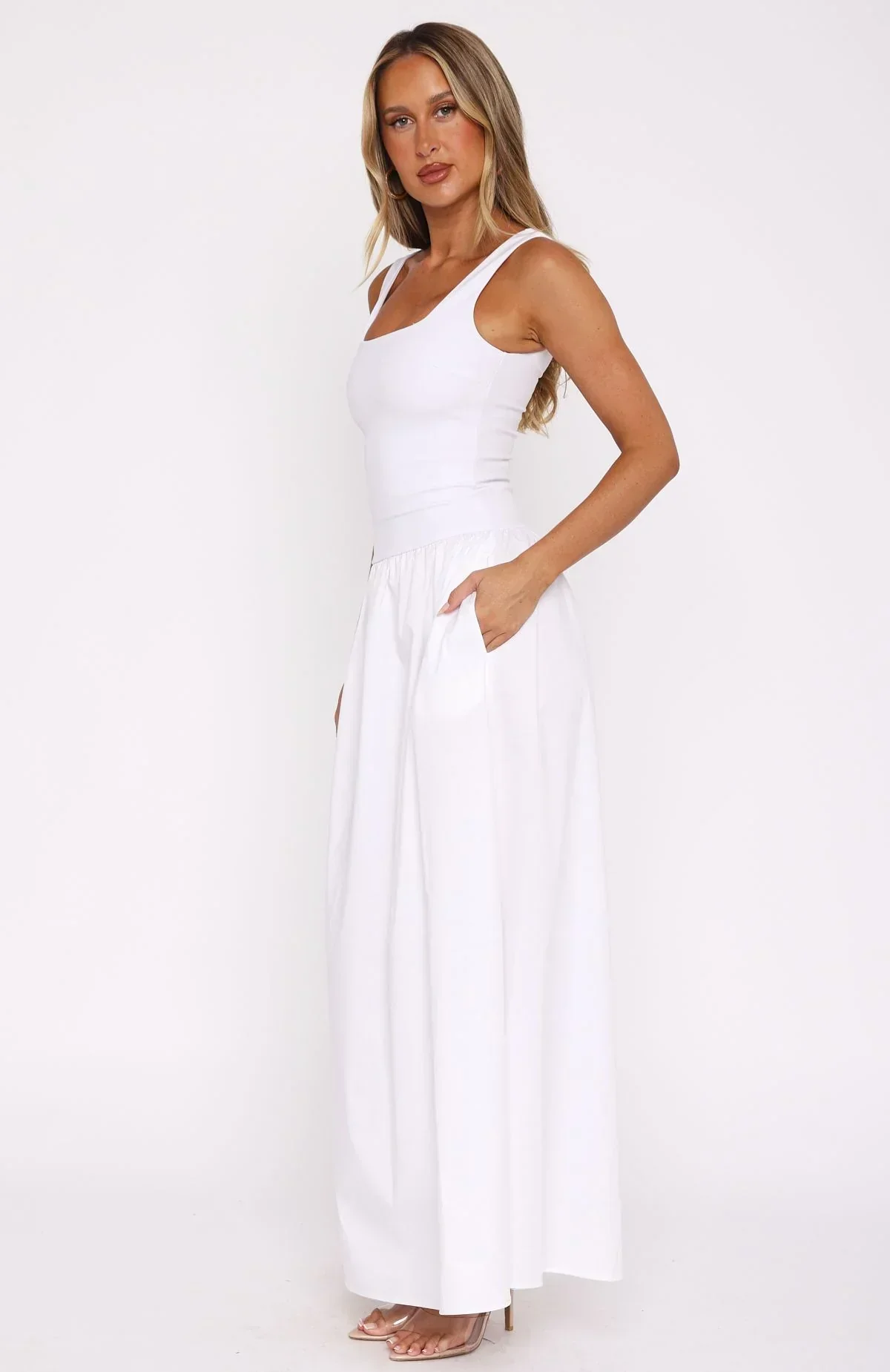 Summer Delight Maxi Dress White - luluinthesky