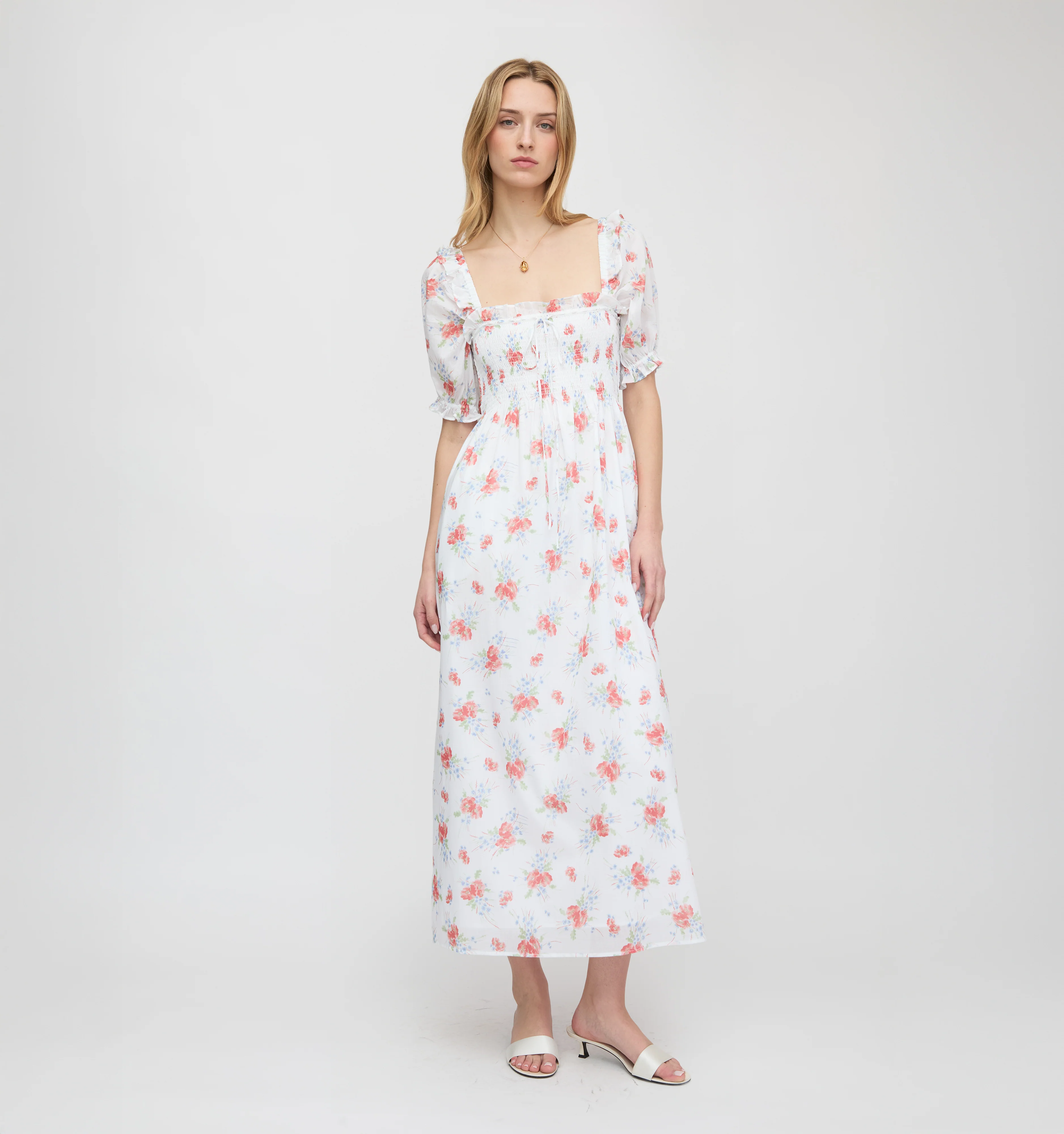 The Scarlett Nap Dress - Sunburst Blossoms