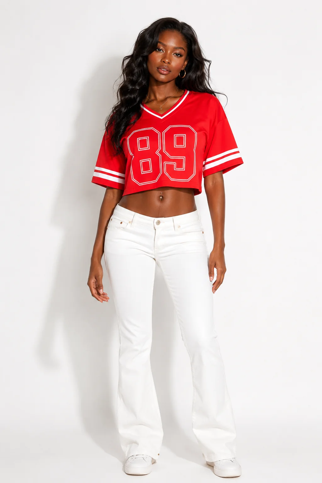 Sport Graphic Cropped Jersey Tee