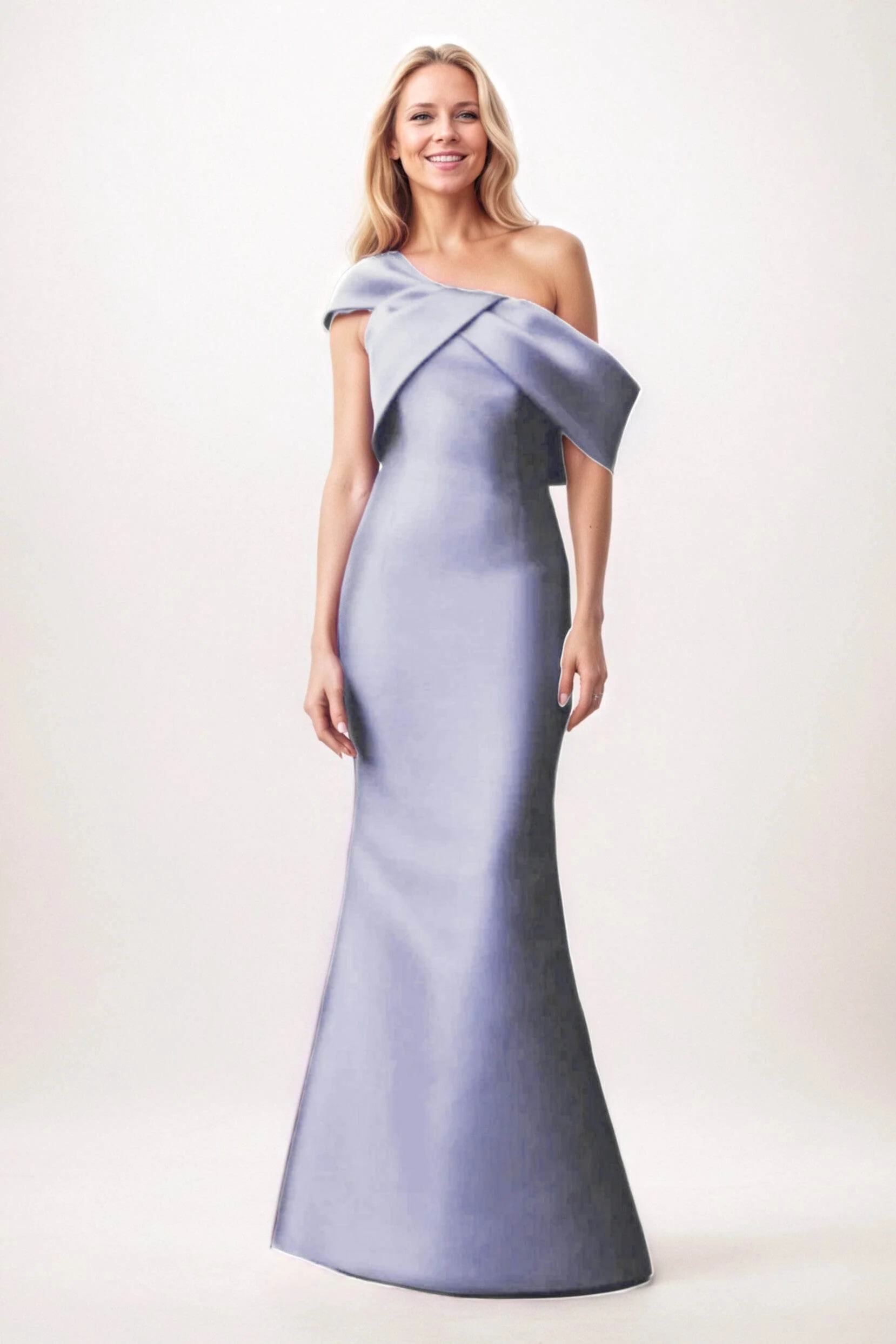 Trumpet-Mermaid Maxi Satin Mother of the Bride Dresses CM0384