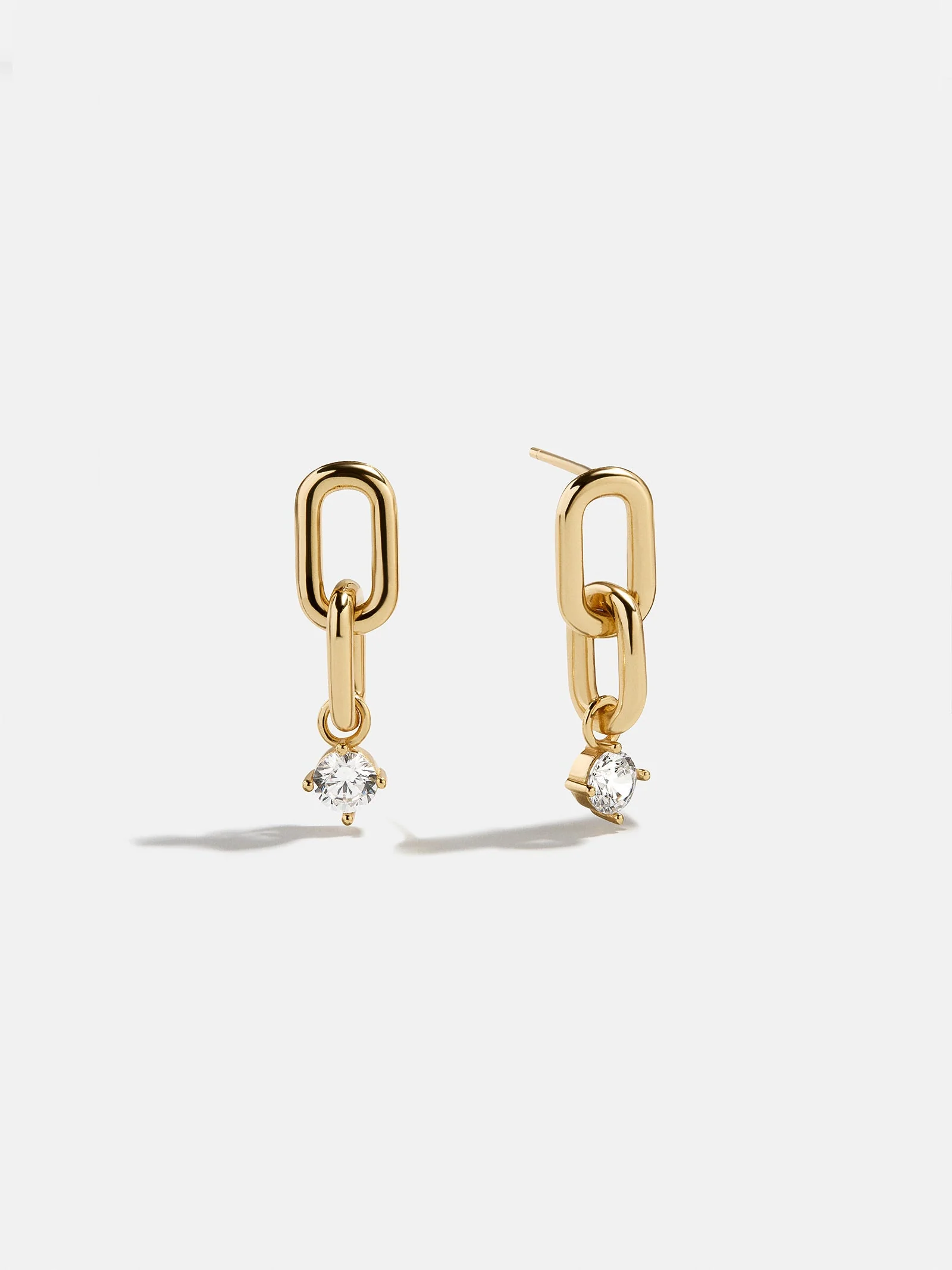 Heather 18K Gold Earrings - Gold/Pavé