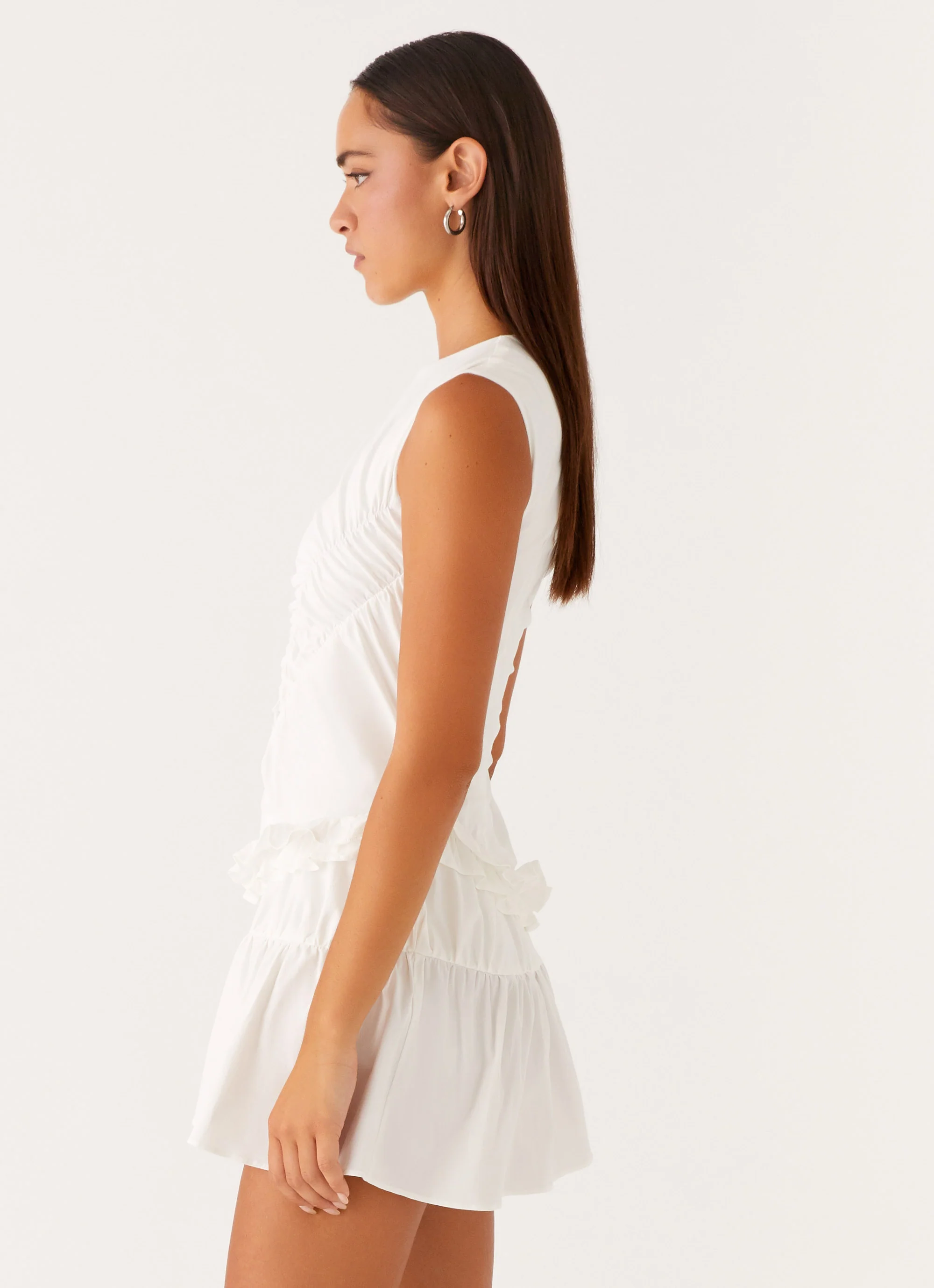 Anders Mini Dress - White - luluinthesky