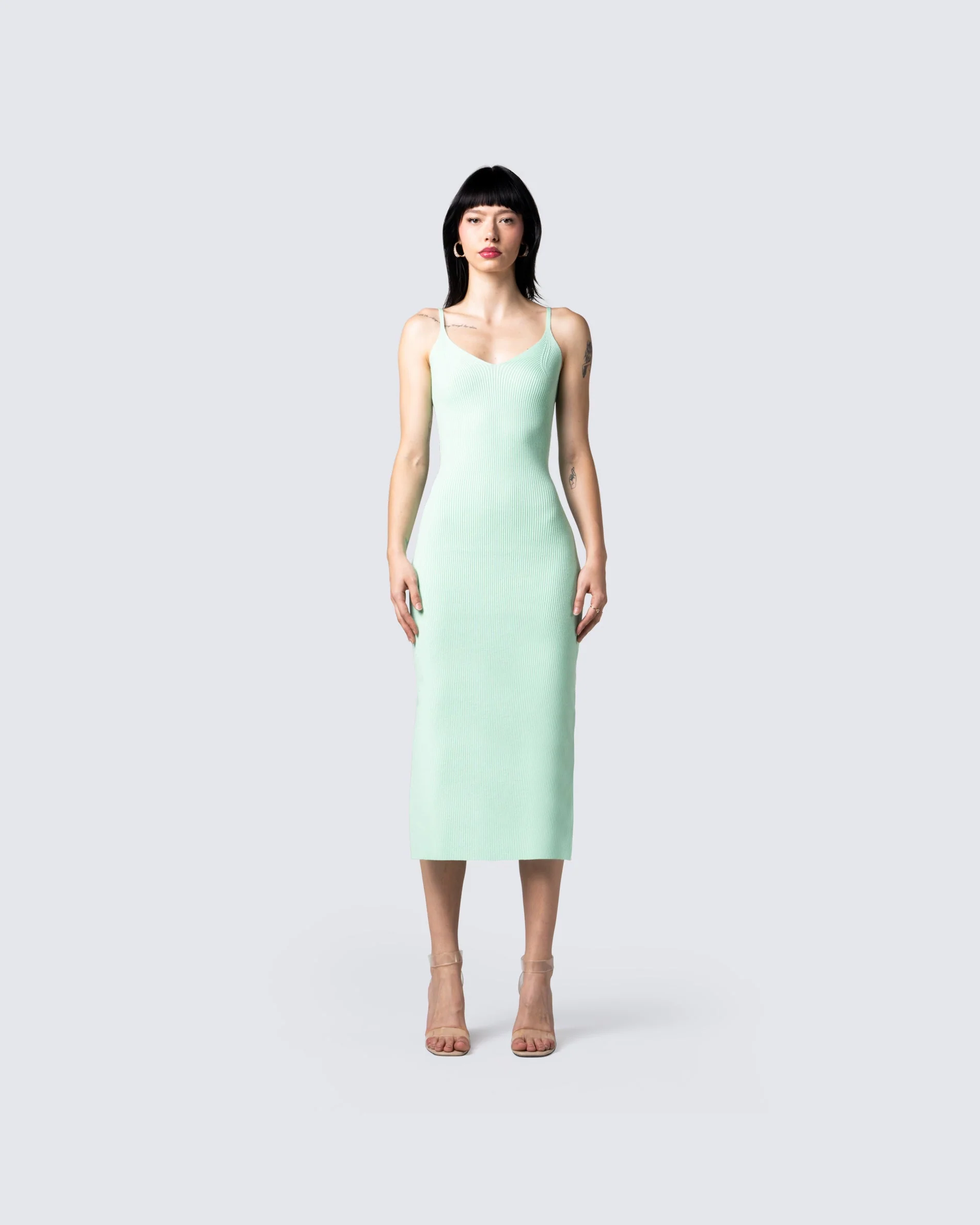 Vera Green Sweater Dress