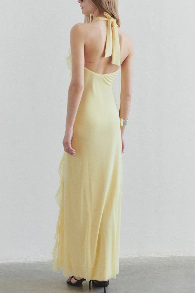 Sheath-Column Maxi Chiffon Dress 927383006662