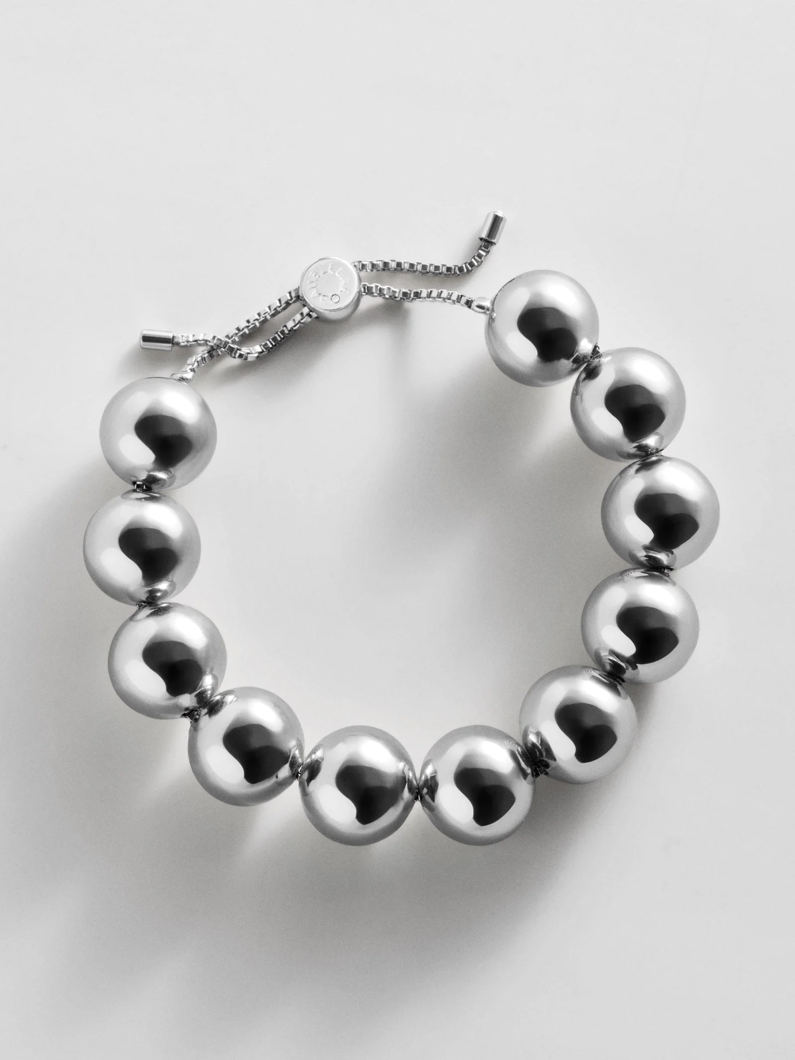 Jane Beaded Bracelet - Silver Bead