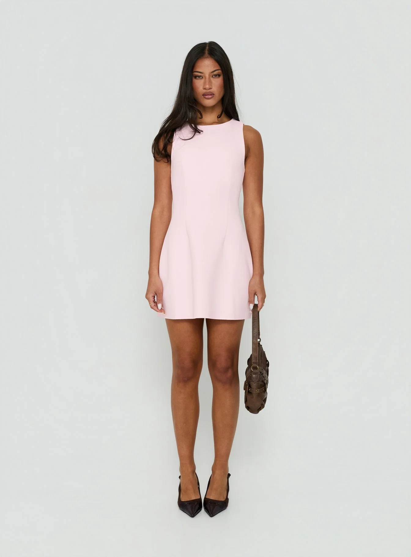 Anse Mini Dress Marshmallow Pink - FASHION NOB