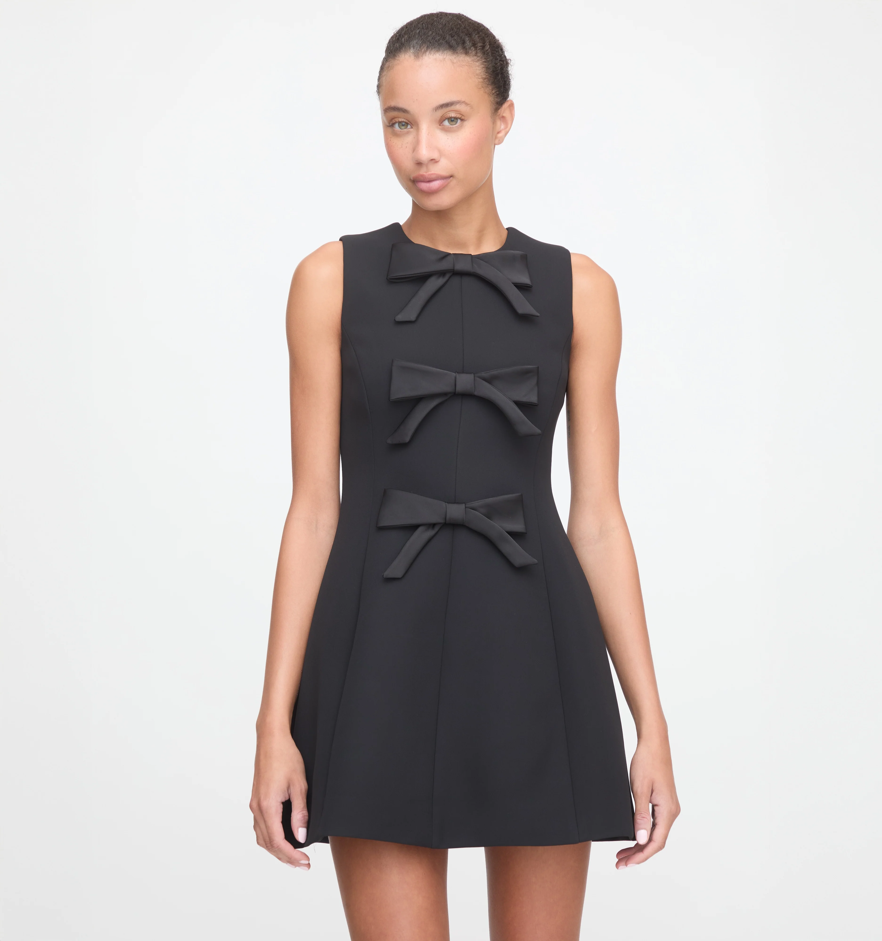 The Blythe Bow Dress - Black Bows