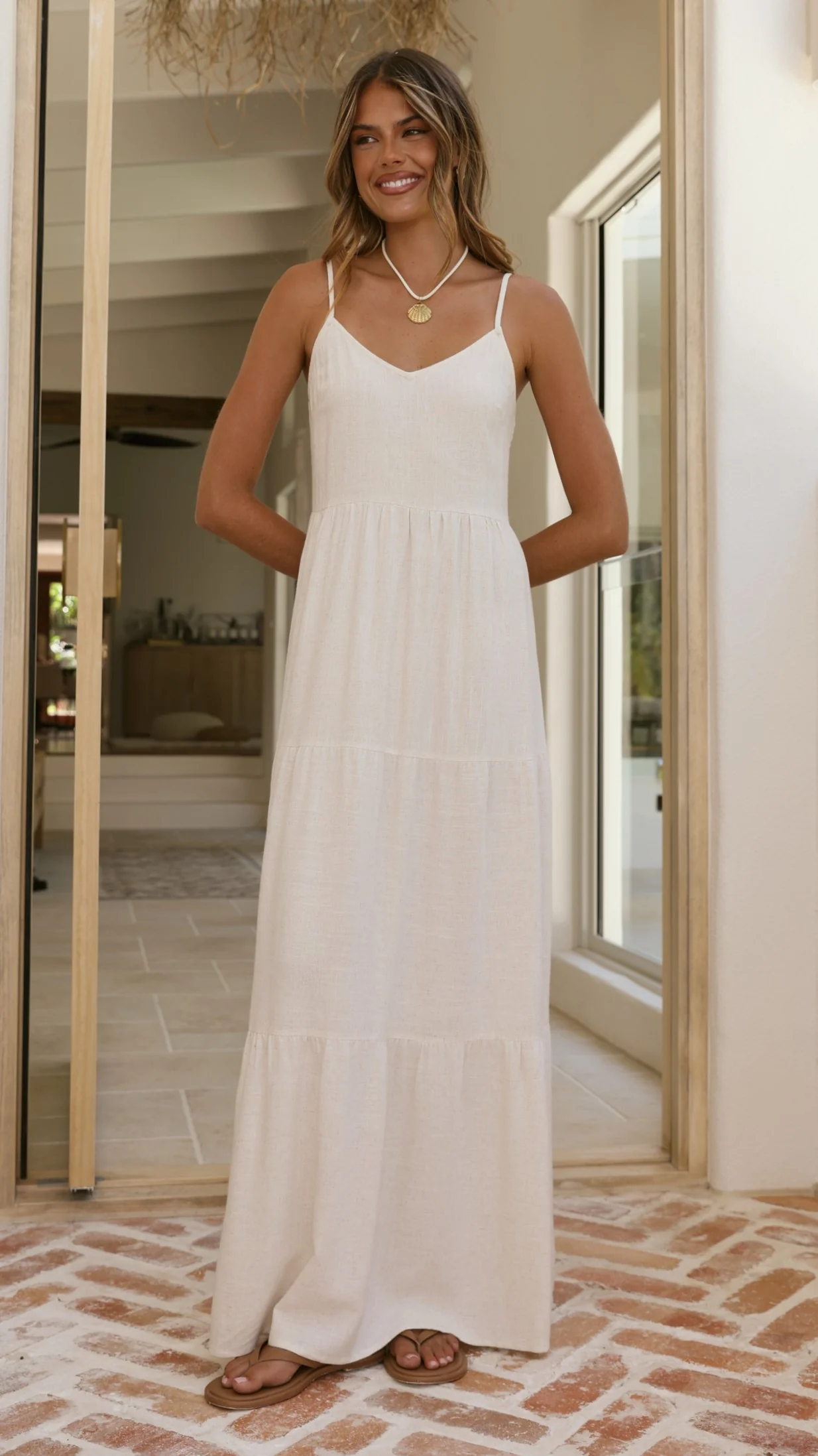 Shelley Maxi Dress - Natural - luluinthesky