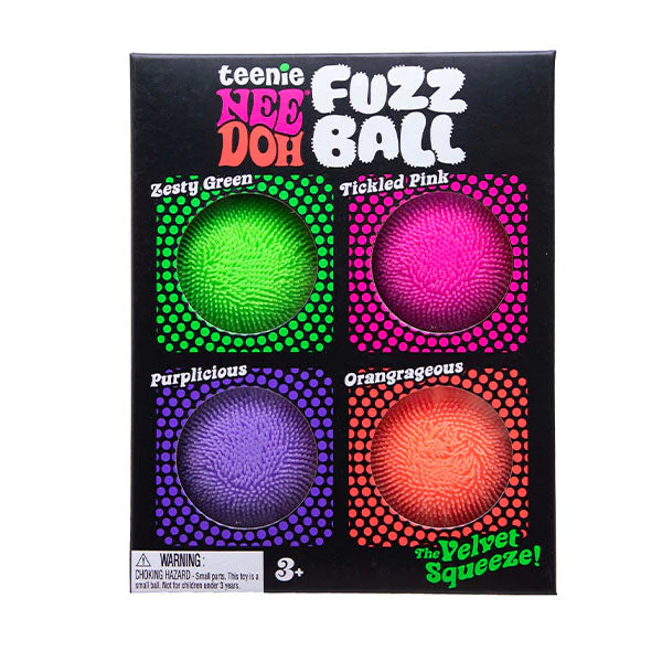 Nee Doh® Teenie Fuzz Ball Squishy Fidget Toys (4pc)