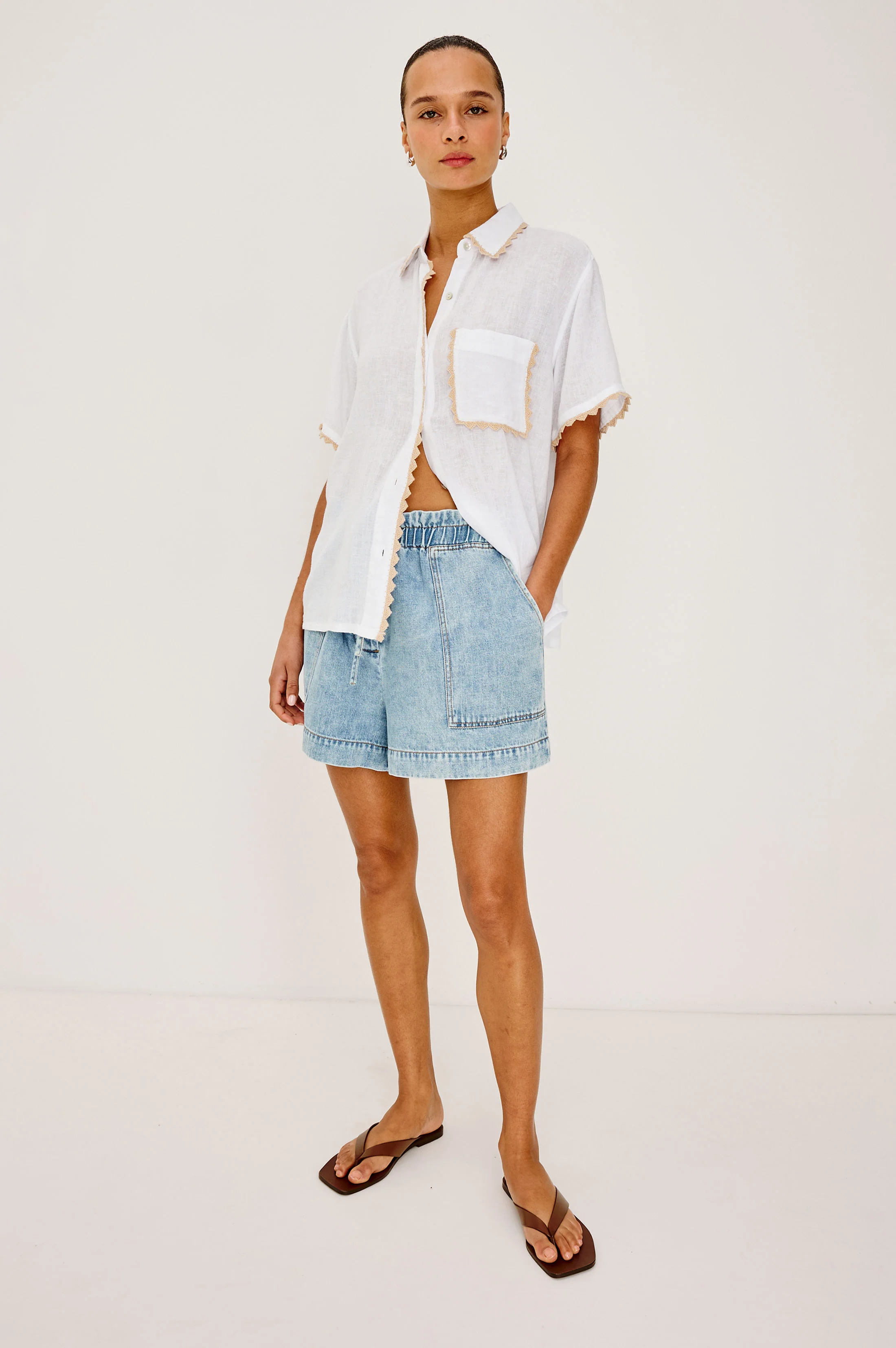 Lea Shirt - Natural Crochet